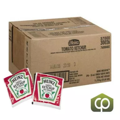 heinz-ketchup-packets-mega-pack-26ml-10-3-oz-396-case Heinz Ketchup Packets - Mega Pack 26ml/10.3 oz (396/Case)