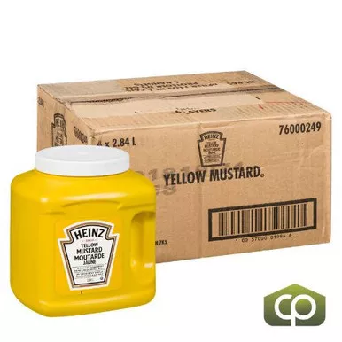 heinz-prepared-big-yellow-mustard-2-84-l-4-case-96-fl-oz-8-lbs Heinz Prepared Big Yellow Mustard 2.84 L (4/Case) - 96 fl oz (8 lbs)