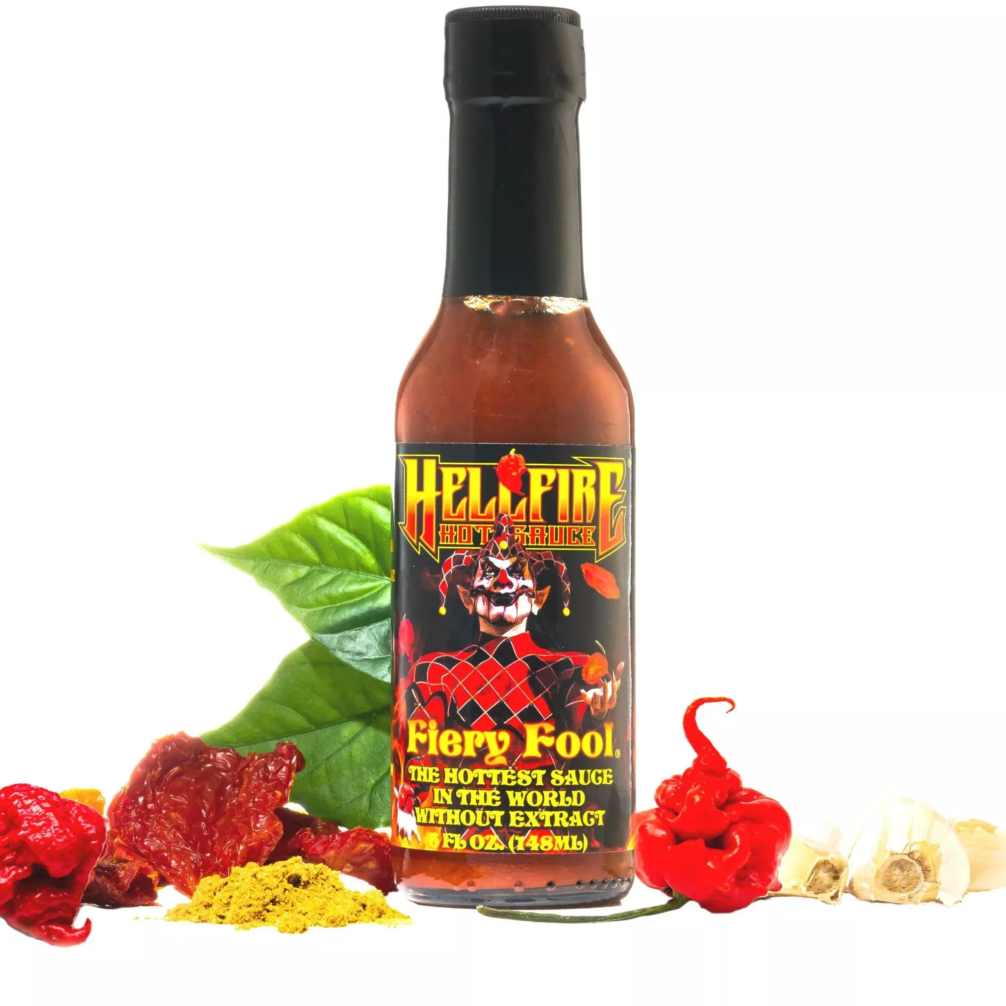 hellfire-hot-sauce-fiery-fool-extreme-hot-sauce-without-extract-featured-on-hot- Hellfire Hot Sauce Fiery Fool - Extreme Hot Sauce Without Extract, Featured On Hot Ones Tv Show, 5 Oz.