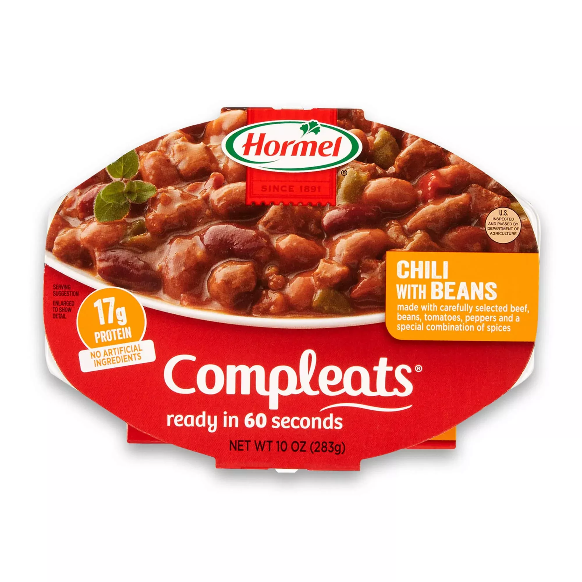 hormel-compleats-chili-with-beans-microwave-tray-10-ounces-pack-6 Hormel Compleats Chili With Beans Microwave Tray, 10 Ounces (Pack Of 6)