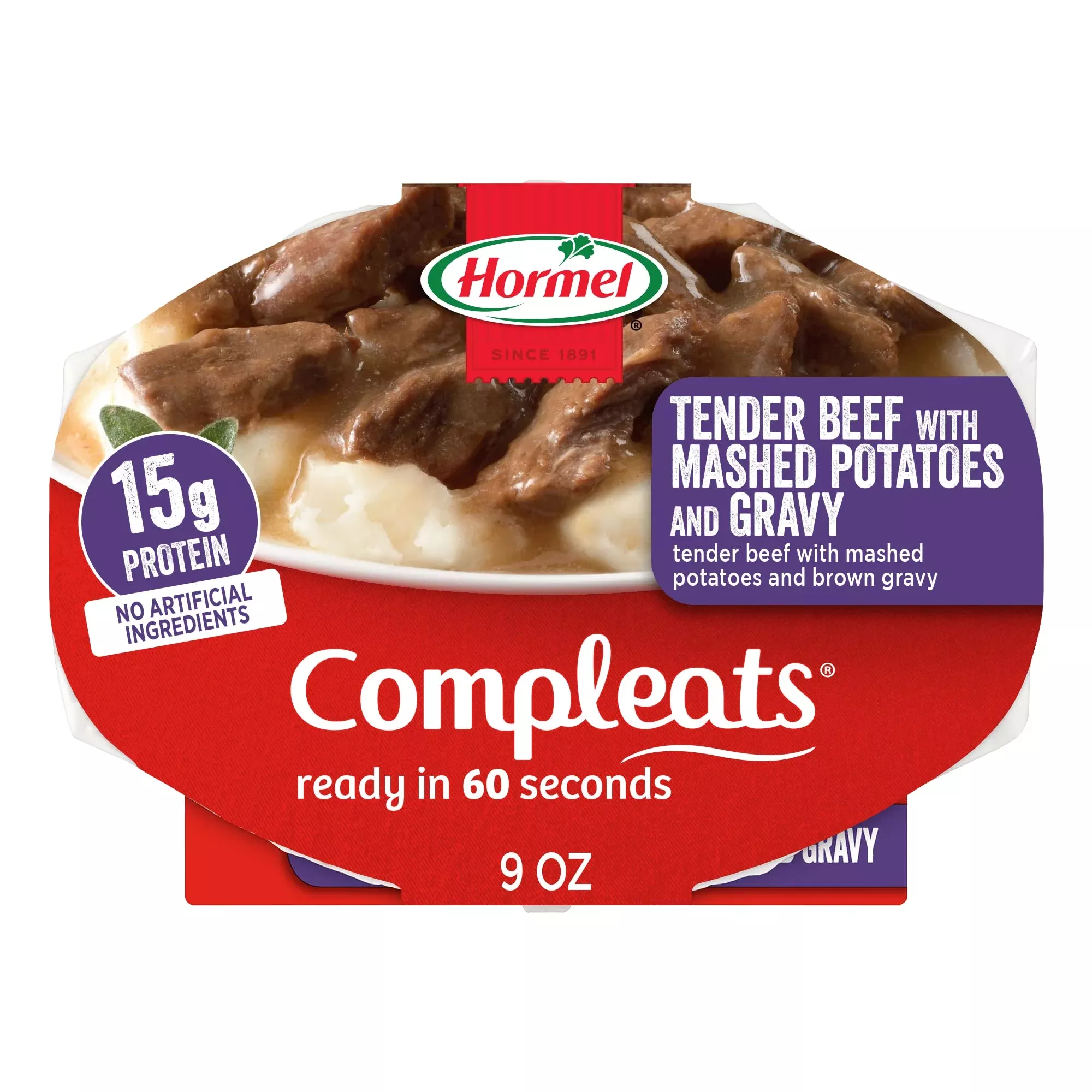 hormel-compleats-tender-beef-with-mashed-potatoes-gravy-microwave-tray-9-oz-6-pa Hormel Compleats Tender Beef With Mashed Potatoes & Gravy Microwave Tray, 9 Oz. (6 Pack)