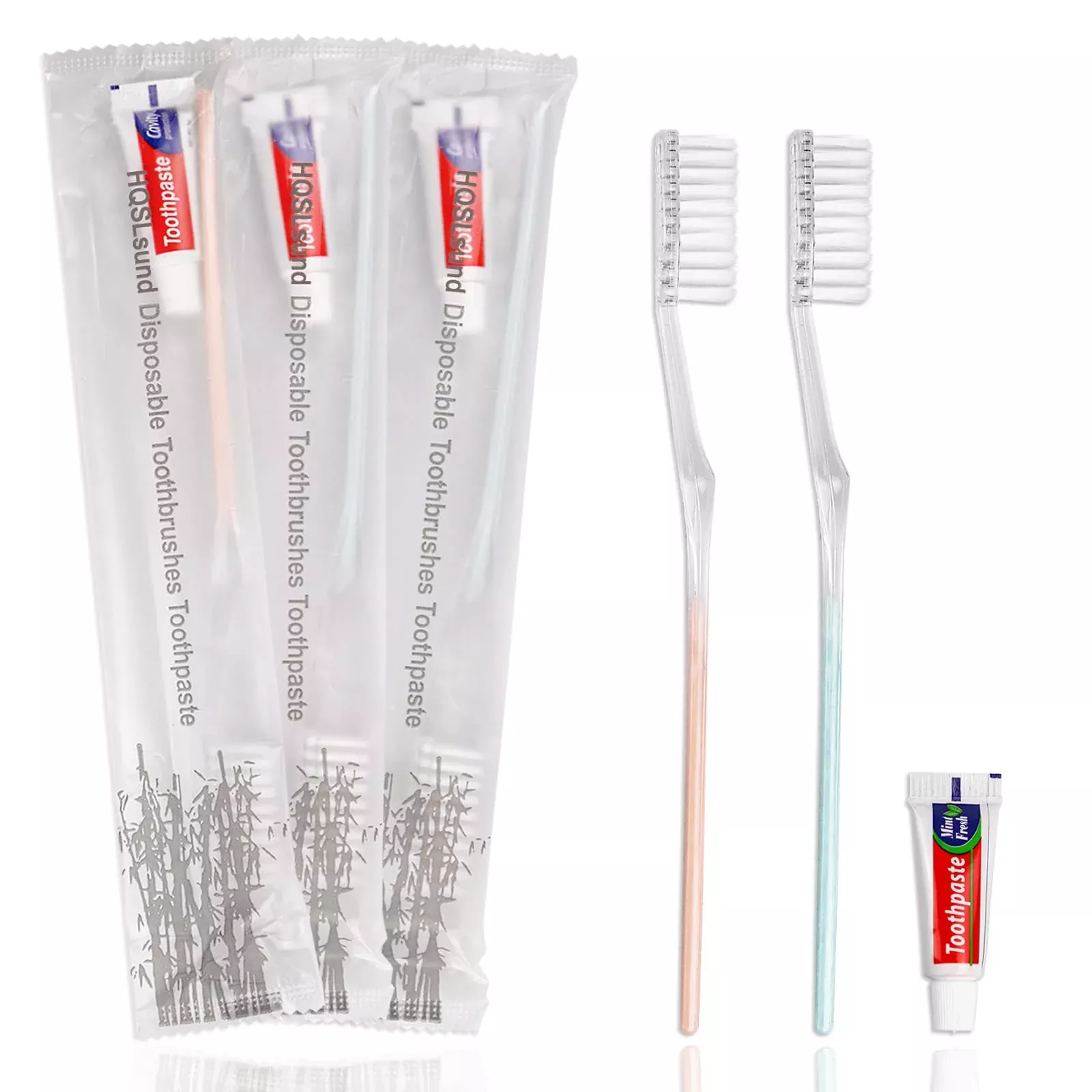hqslsund-60-pack-disposable-toothbrushes-with-toothpaste-individually-wrapped-2c Hqslsund 60 Pack Disposable Toothbrushes With Toothpaste Individually Wrapped (2Colors)