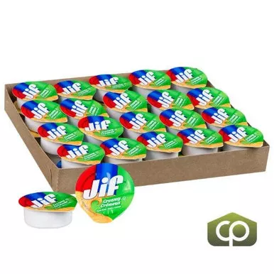 jif-creamy-peanut-butter-18-gr-200-case-0-63-oz-8-82-lbs Jif Creamy Peanut Butter 18 GR (200/Case) - 0.63 oz (8.82 lbs)