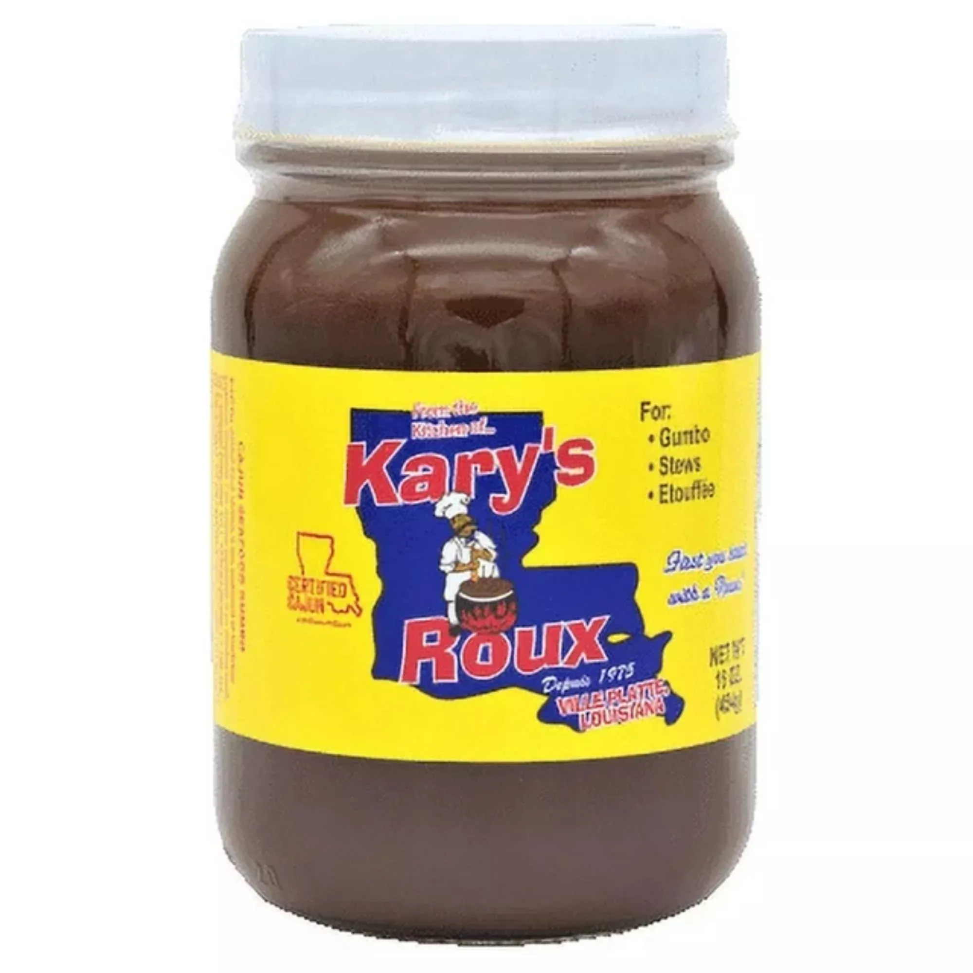 kary-s-original-roux-16oz-pack-1-rich-authentic-cajun-flavor-best-gumbo-stews-et Kary'S ''Original'' Roux 16Oz (Pack Of 1) - Rich And Authentic Cajun Flavor - Best For Gumbo, Stews And Etouffee - Elevate Your