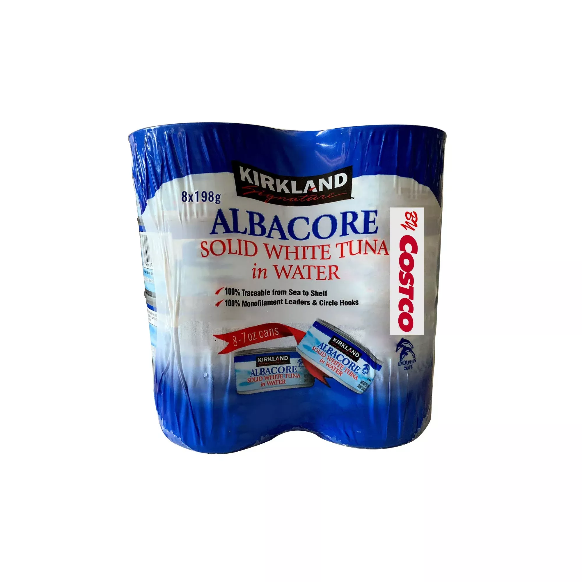 Kirkland Signature Solid White Albacore Tuna, 7 Ounce - 8 Count (Pack Of 1)