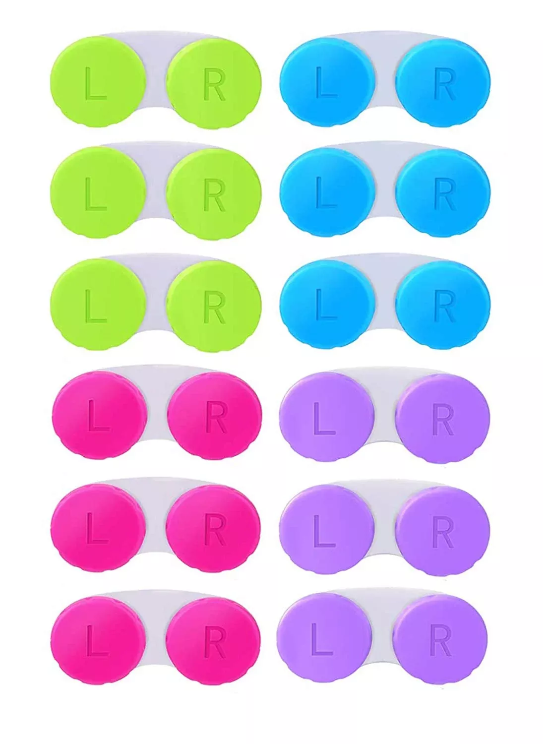 kiseer-12-pack-colorful-contact-lens-case-box-holder-container-soak-st Kiseer 12 Pack Colorful Contact Lens Case Box Holder Container Soak St