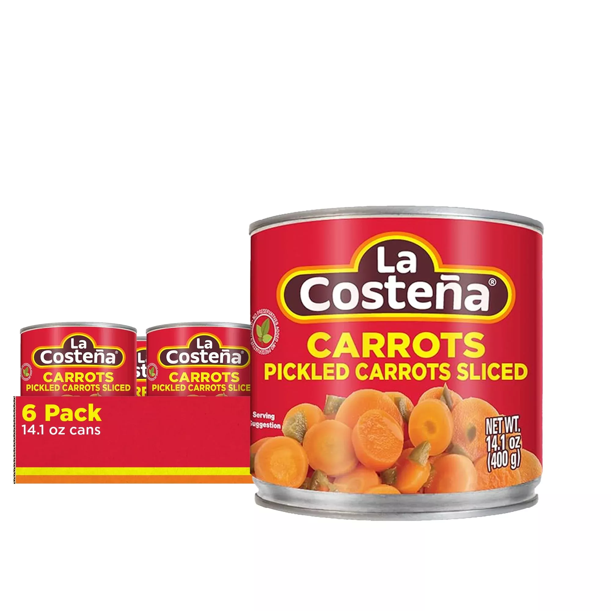 la-costea-sliced-pickled-carrots-14-1-ounce-can-pack-6 La Costea Sliced Pickled Carrots, 14.1 Ounce Can (Pack Of 6)
