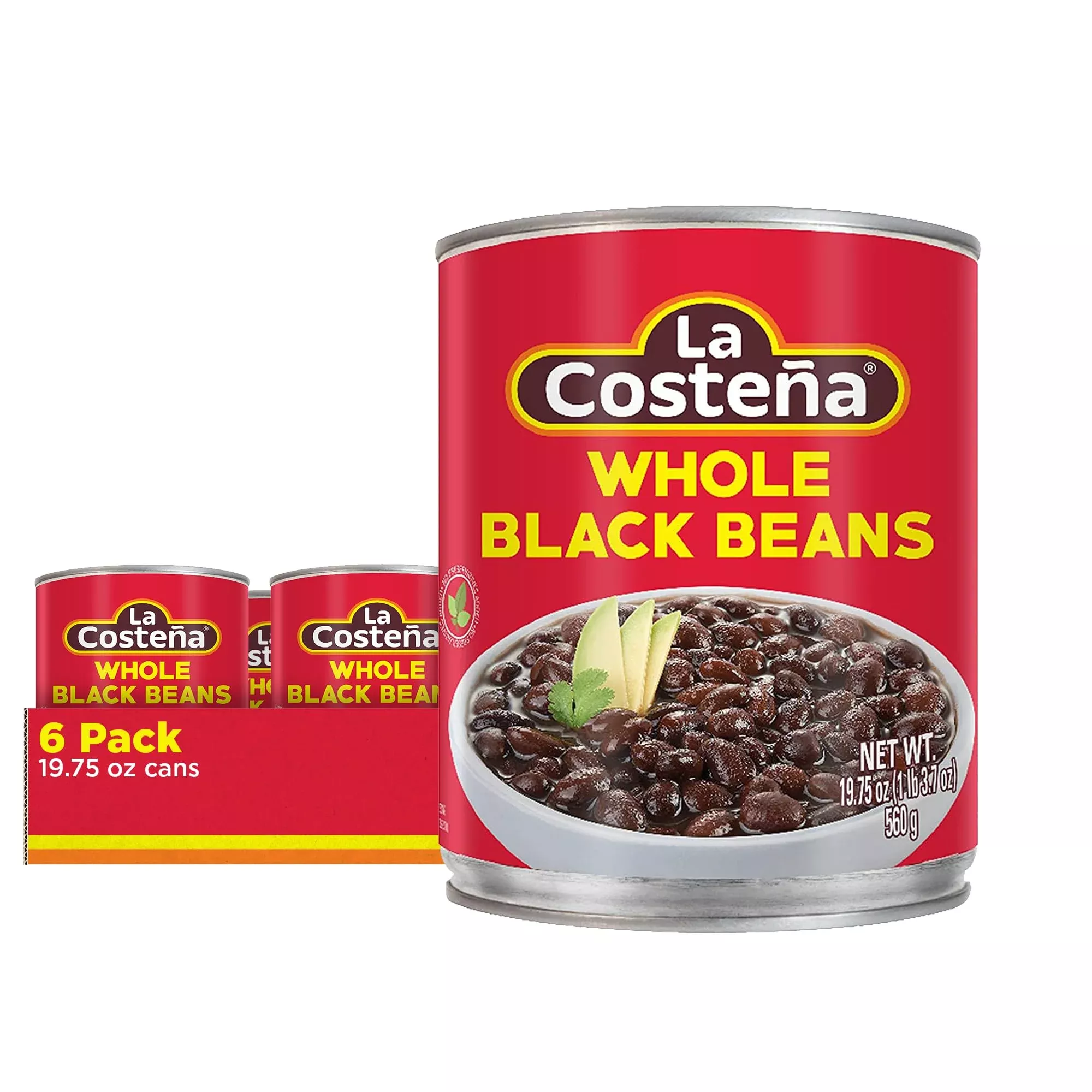 la-costea-whole-black-beans-19-75-ounce-can-pack-6 La Costea Whole Black Beans, 19.75 Ounce Can (Pack Of 6)