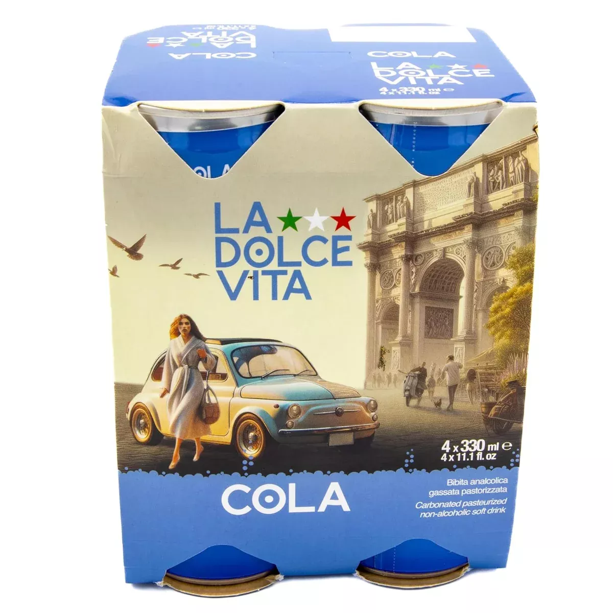 la-dolce-vita-cola-imported-from-italy-real-sugar-pack-4-x-11-fl-oz La Dolce Vita Cola, Imported From Italy, Real Sugar, Pack of 4 x 11 FL OZ