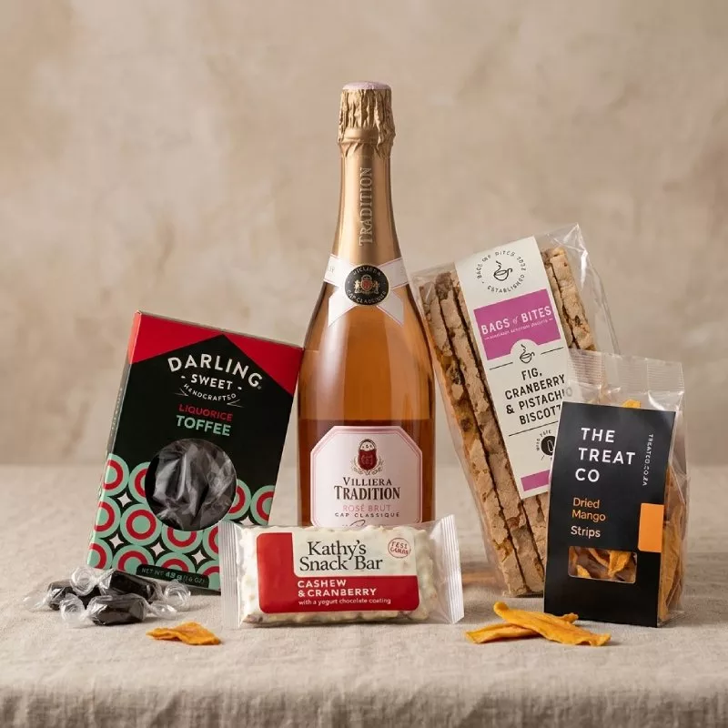Luxe Box Villiera Tradition Brut Ros 1.5L & Treat
