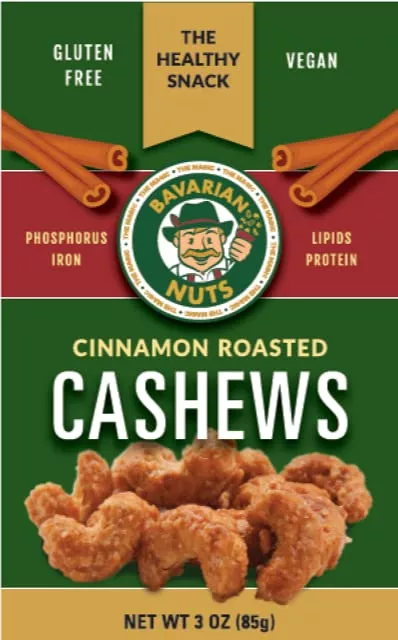 magic-bavarian-cinnamon-roasted-cashews-3-ounces-trial-size-sweet-gluten-free-ve Magic Bavarian Cinnamon Roasted Cashews, 3 Ounces Trial Size Of Sweet, Gluten-Free, Vegan Nuts, Made In The Usa