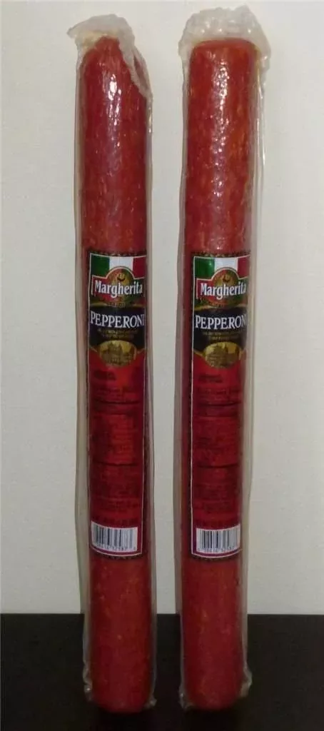 Margherita Brand Very Best Pepperoni Huge 17'' Sticks, 2 1/2 Lbs, (2 Sticks)