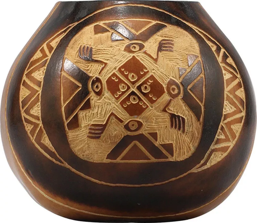 mate-factor-assorted-carved-gourd-from-argentina-1-piece The Mate Factor Assorted Carved Gourd From Argentina - 1 Piece