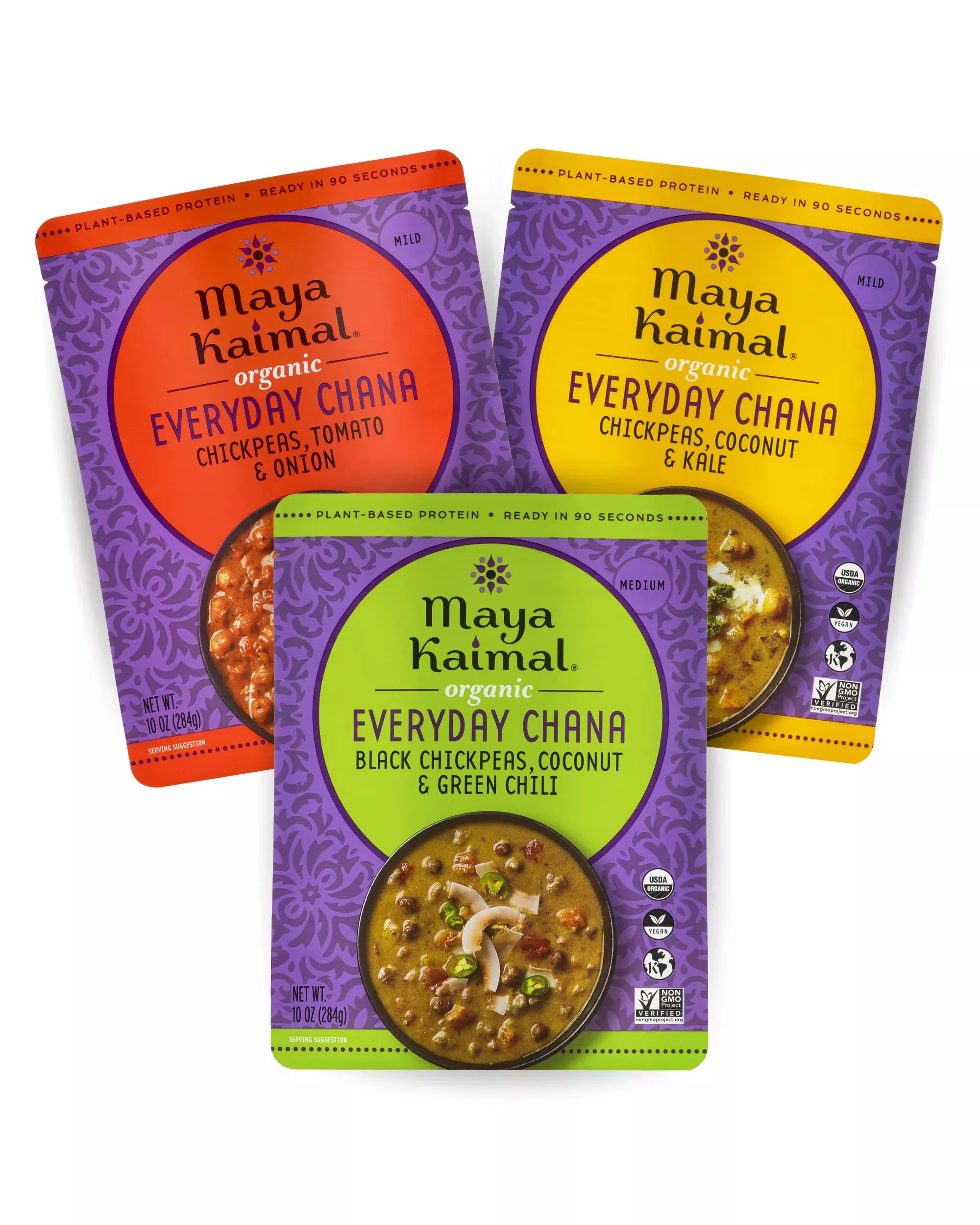 maya-kaimal-organic-indian-everyday-chana-variety-pack-10oz-pack-3-3-flavors-tom Maya Kaimal Organic Indian Everyday Chana Variety Pack - 10Oz, Pack Of 3-3 Flavors: Tomato & Onion, Coconut & Kale, Coconut & Gr