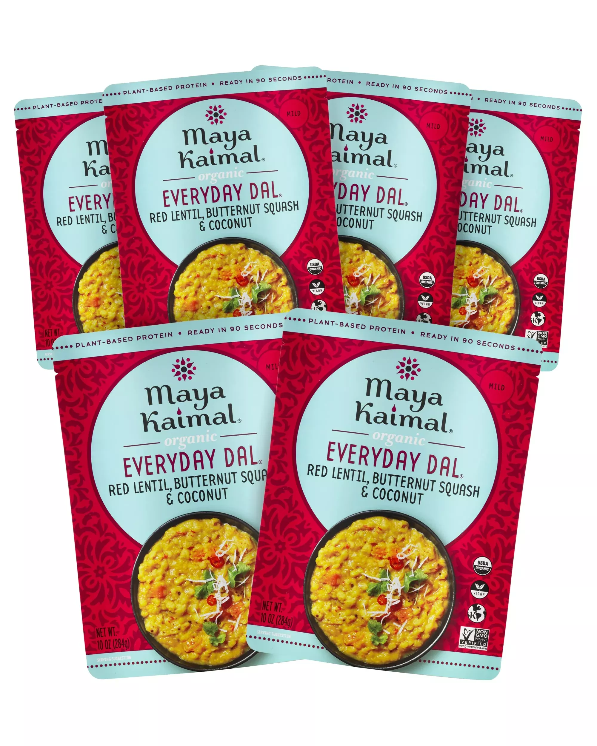 maya-kaimal-organic-indian-everyday-dal-red-lentil-10oz-fully-cooked-with-butter Maya Kaimal - Organic Indian Everyday Dal - Red Lentil 10Oz - Fully Cooked With Butternut Squash And Coconut - Vegan - Microwava