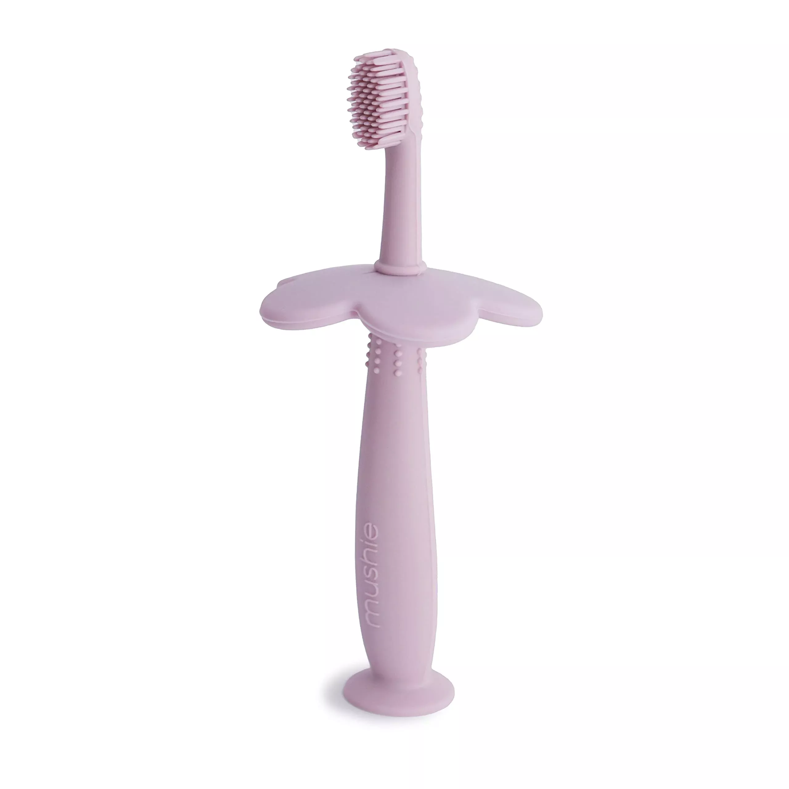 mushie-flower-toddler-training-toothbrush-soft-lilac Mushie Flower Toddler Training Toothbrush (Soft Lilac)