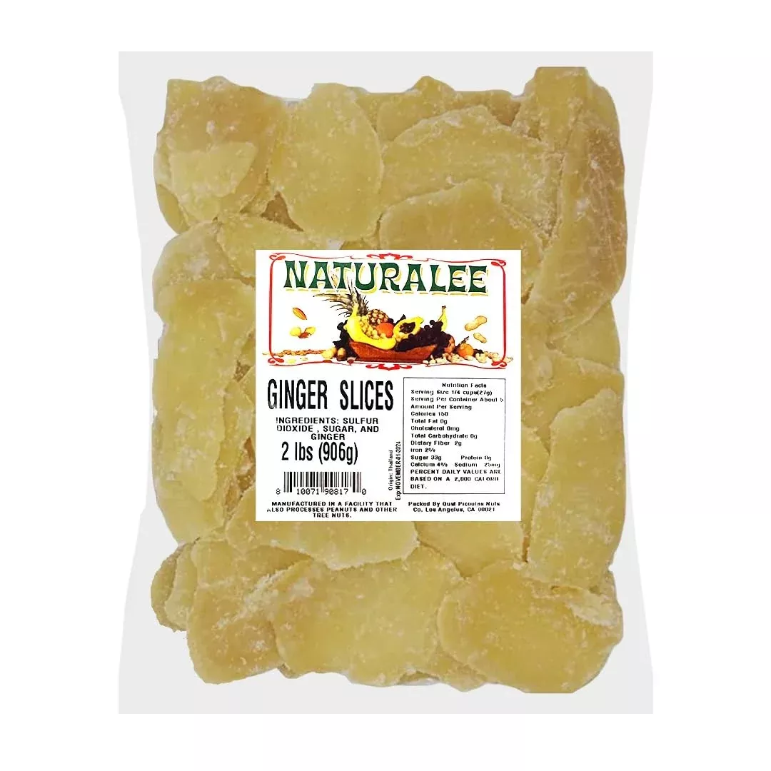 naturalee-dried-crystallized-ginger-slices-2-lb-healthy-snack-packed-with-vitami Naturalee Dried & Crystallized Ginger Slices 2 Lb - Healthy Snack - Packed With Vitamin C