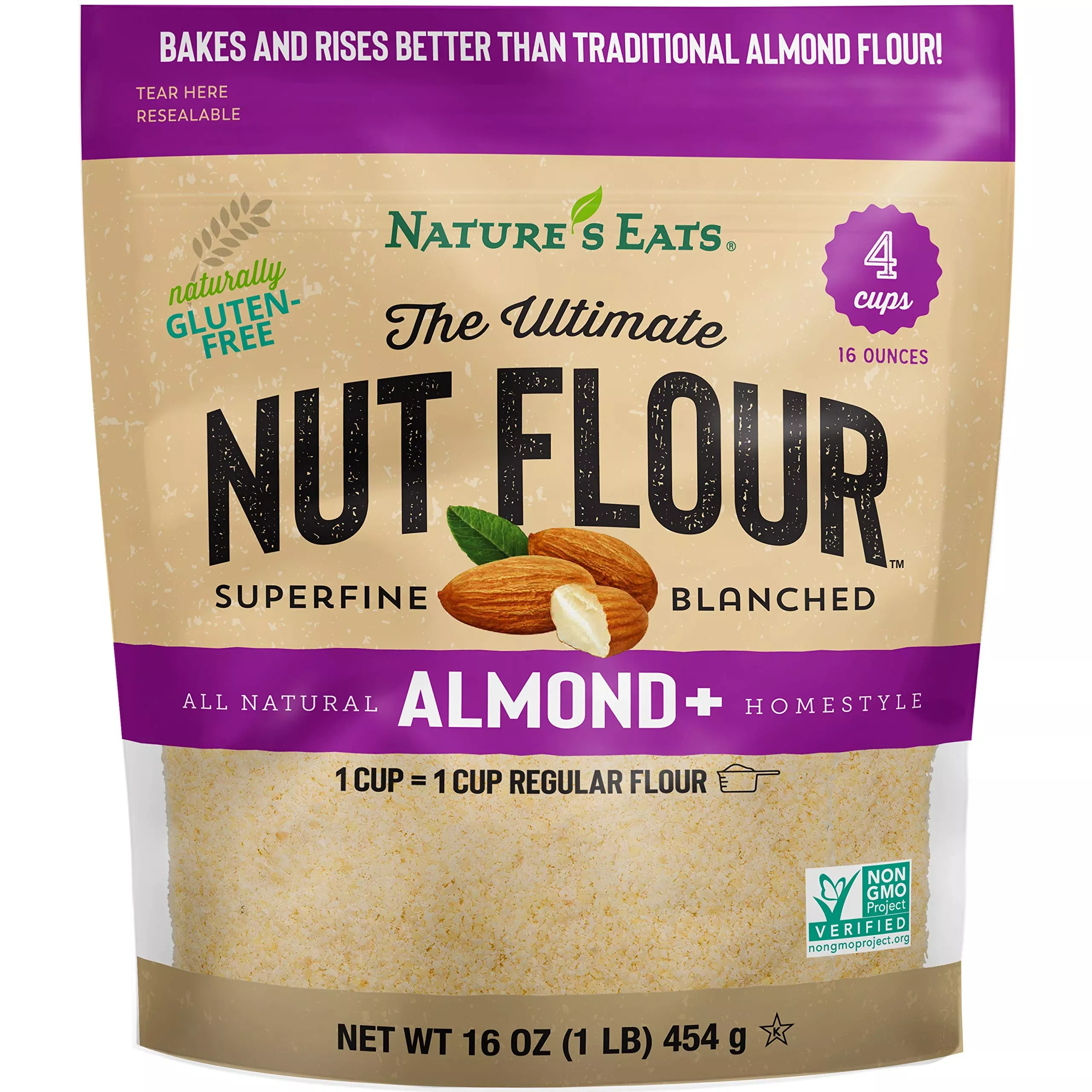 nature-s-eats-ultimate-nut-flour-almond-16-ounce Nature'S Eats Ultimate Nut Flour, Almond, 16 Ounce