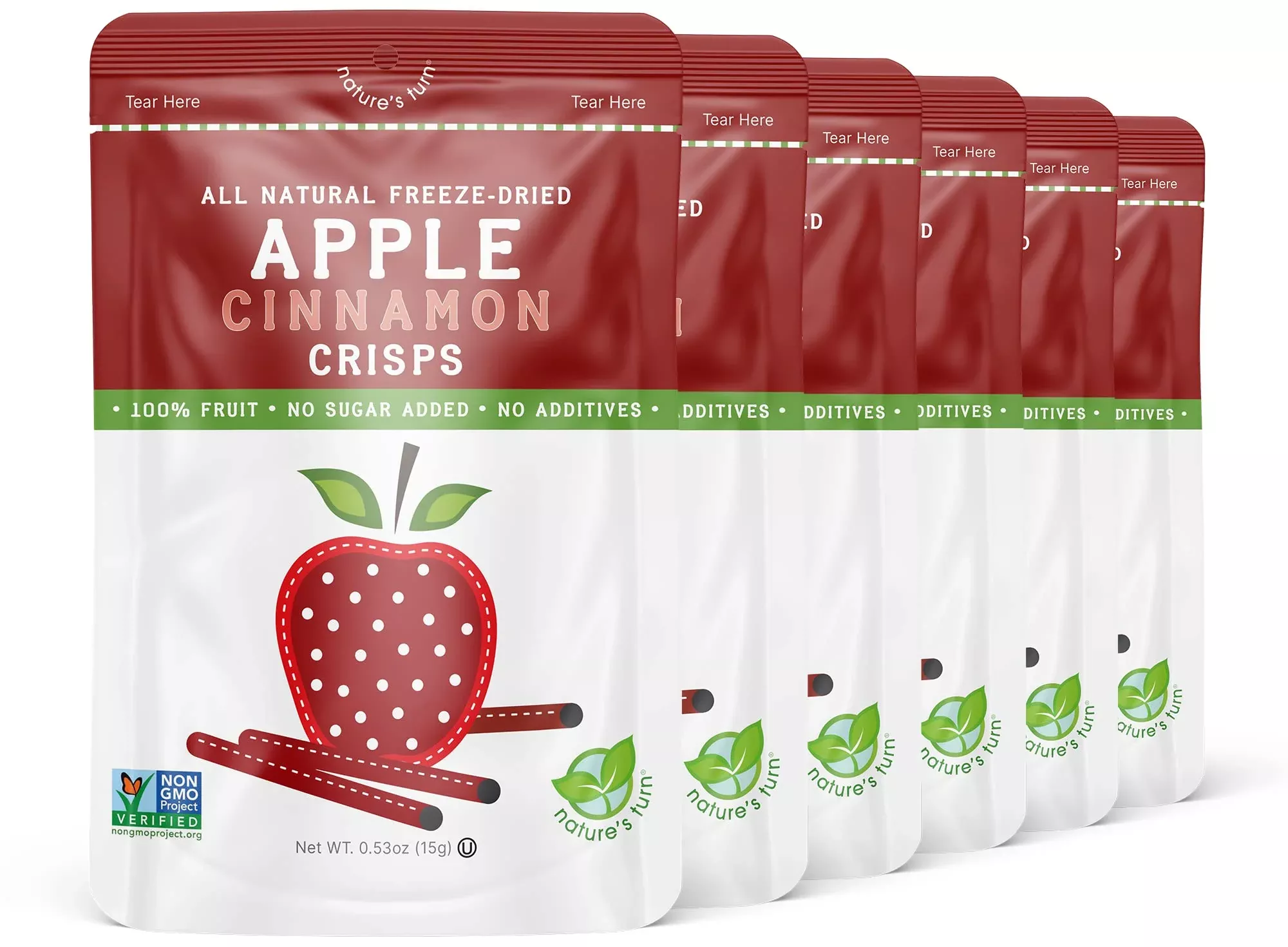 nature-s-turn-freeze-dried-fruit-snacks-apple-cinnamon-crisps-pack-6-0-53-oz-eac Nature'S Turn Freeze-Dried Fruit Snacks, Apple Cinnamon Crisps, Pack Of 6 (0.53 Oz Each)