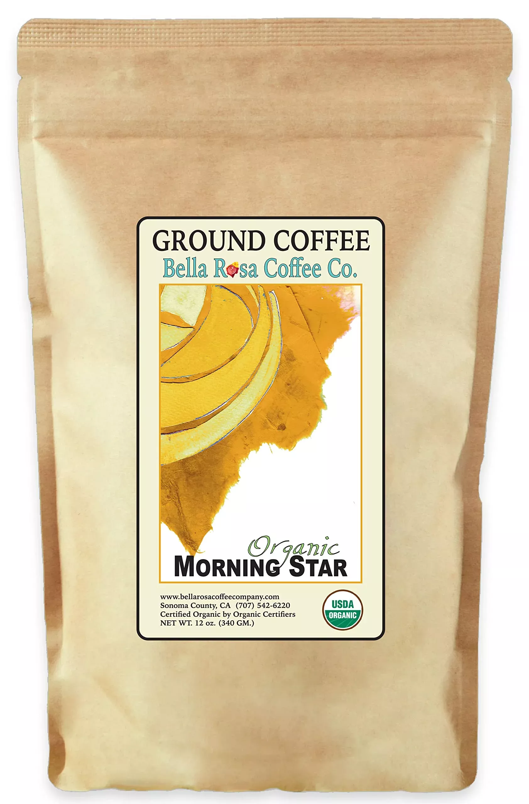 organic-morning-star-12-oz-fresh-ground-coffee-medium-roast-1-bag Organic Morning Star, 12 Oz. Fresh Ground Coffee, Medium Roast, 1 Bag
