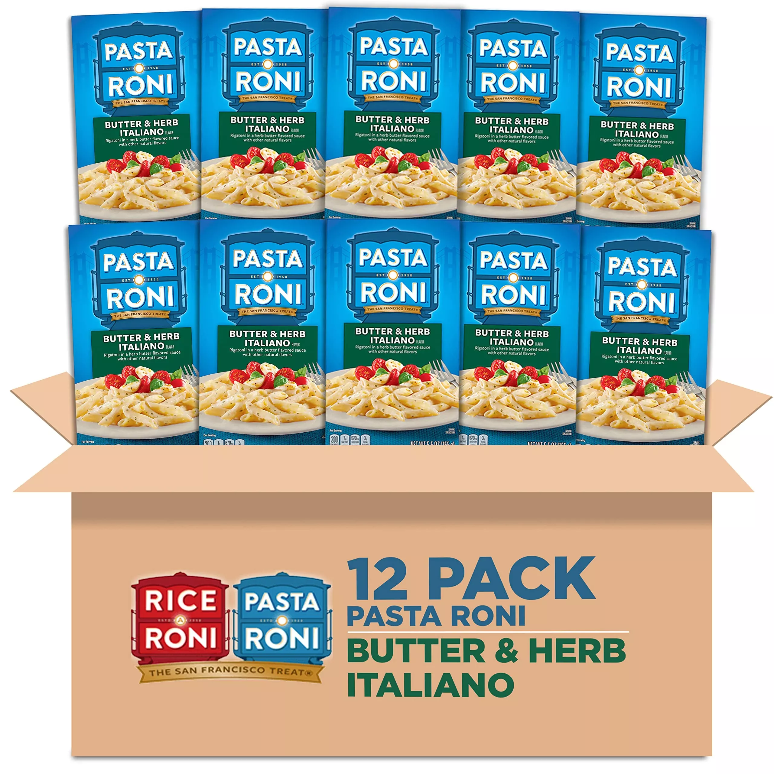 pasta-roni-butter-herb-italiano-rigatoni-mix-5-5-oz-pack-12-boxes Pasta Roni Butter & Herb Italiano Rigatoni Mix, 5.5 Oz, (Pack Of 12 Boxes)