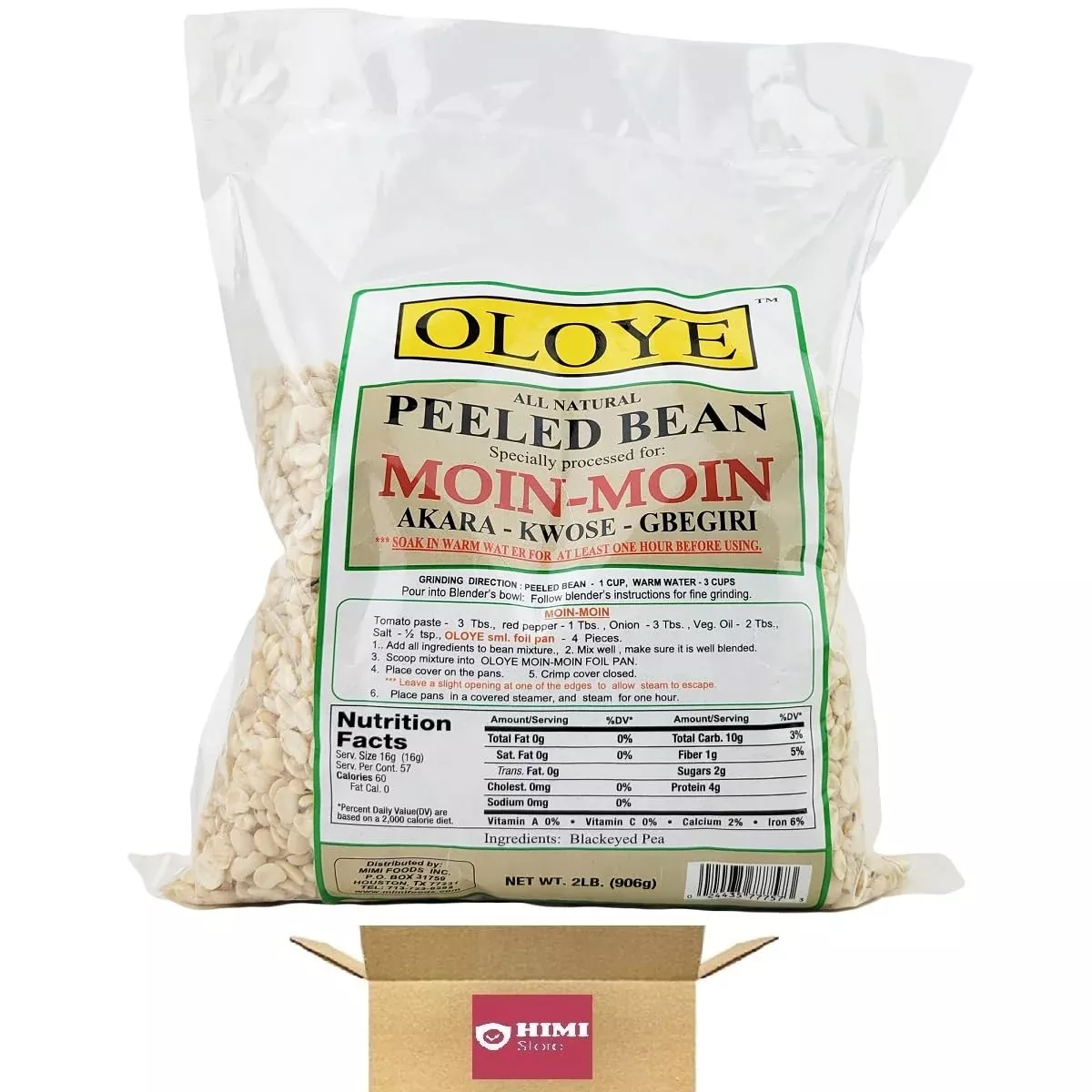 peeled-beans-all-natural-peeled-black-eye-peas-peeled-wild-rice-pack-1-2lb-by-hi Peeled Beans - All Natural Peeled Black Eye Peas - Peeled Wild Rice - Pack Of 1-2Lb By Himi Store