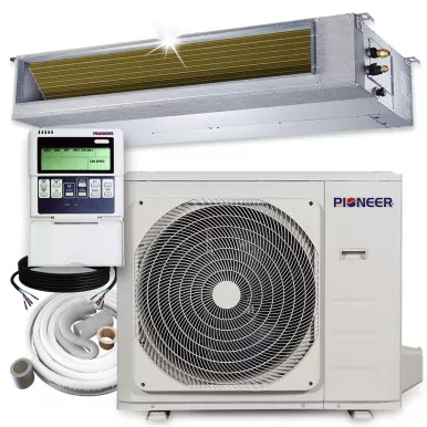 pioneer-36-000-btu-15-8-seer2-ceiling-concealed-ducted-mini-split-inverter-air-c Pioneer 36,000 BTU 15.8 SEER2 Ceiling Concealed Ducted Mini-Split Inverter+ Air Conditioner Heat Pump System Full Set 230V