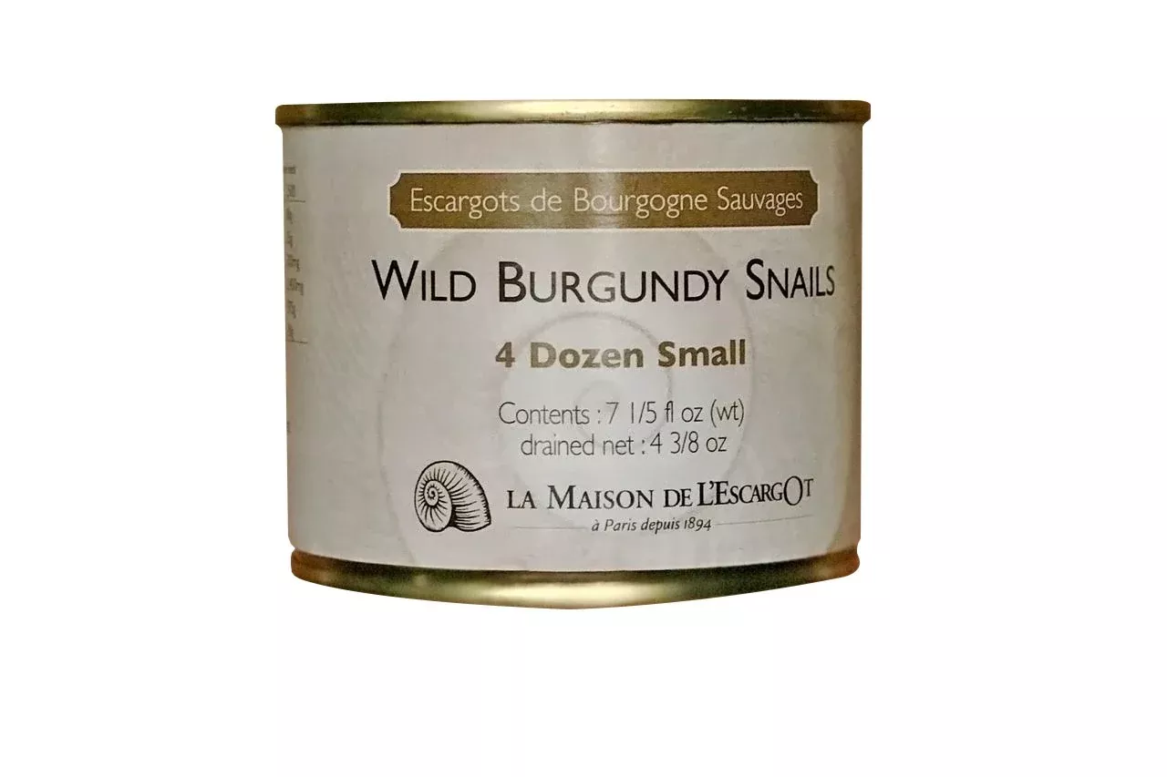Premium Escargot Wild Burgundy Snails - Rated Number One - Best For Escargot Recipes, Various Sizes (4 Dozen Petit)