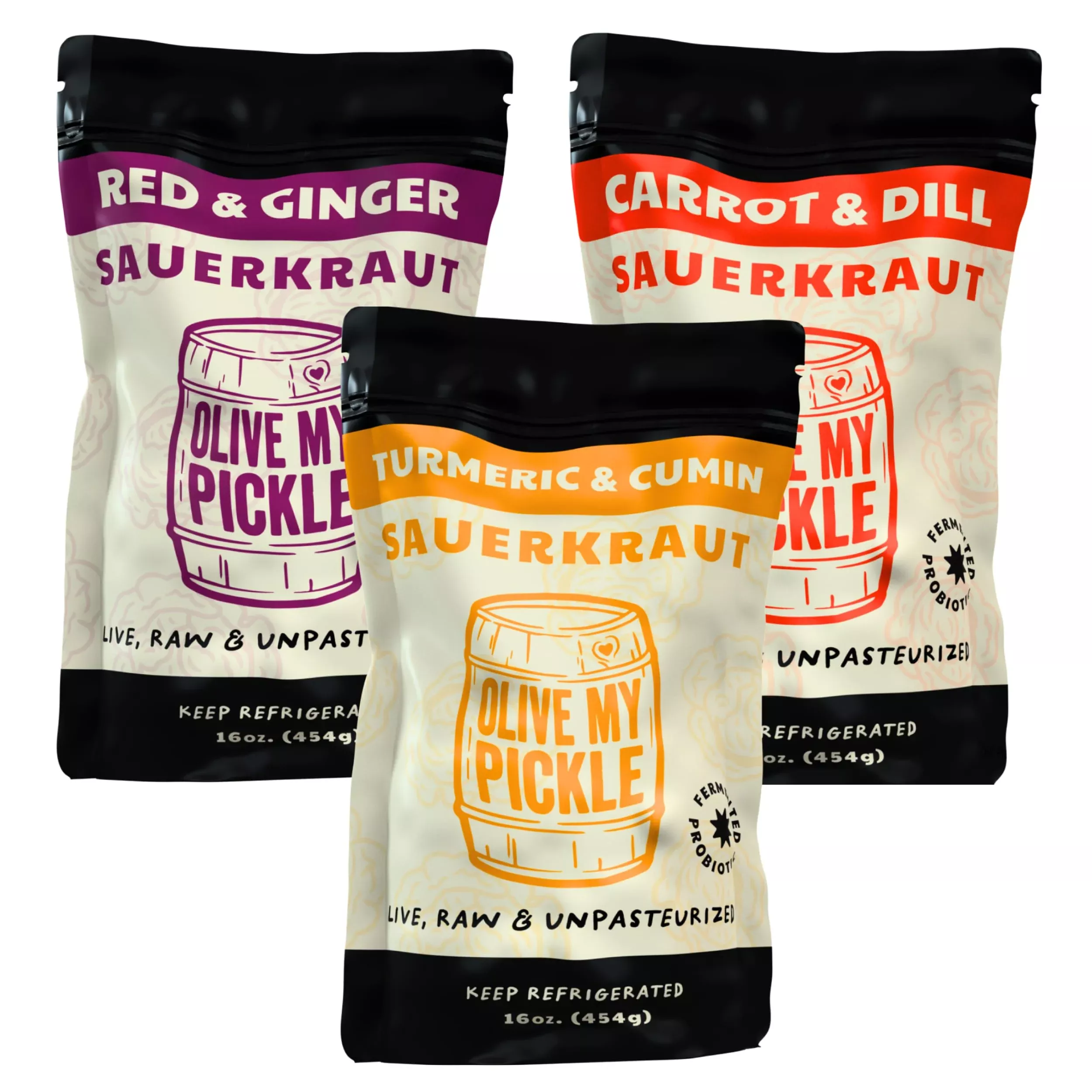 real-fermented-probiotic-sauerkraut-gut-health-top-kraut-bundle-3-pack-by-olive- Real Fermented & Probiotic Sauerkraut For Gut Health - Top Kraut Bundle (3 Pack) By Olive My Pickle