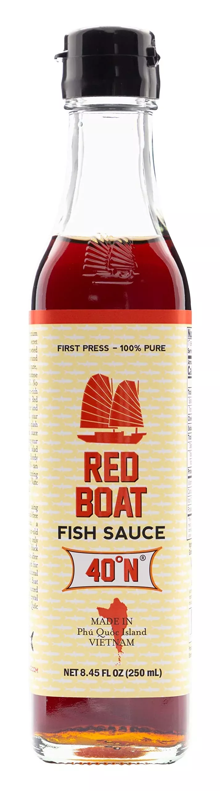 red-boat-vietnamese-extra-virgin-fish-sauce-bottle-8-45-ounce Red Boat Vietnamese Extra Virgin Fish Sauce Bottle, 8.45 Ounce