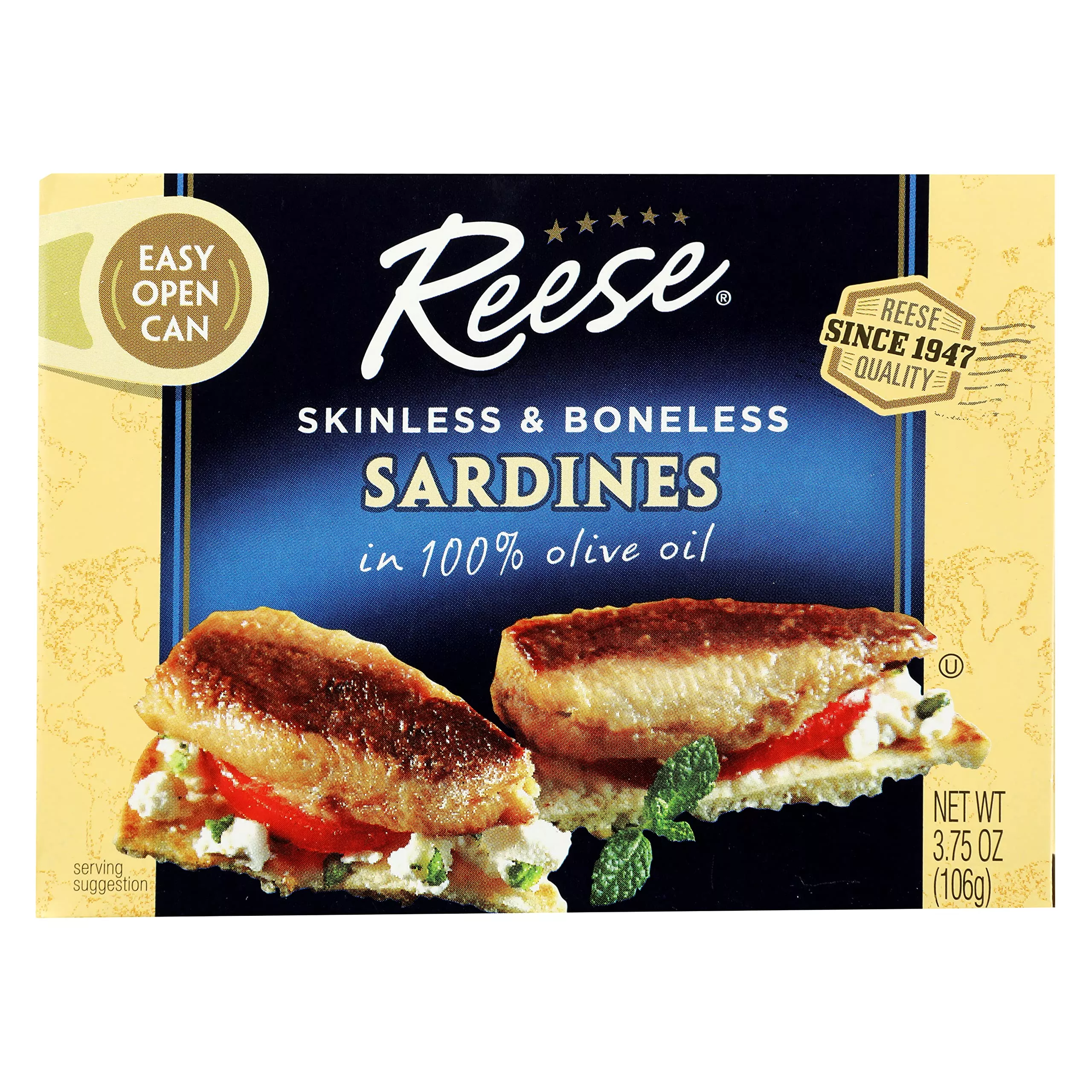 reese-skinless-boneless-sardines-in-olive-oil-3-75-ounces-pack-10 Reese Skinless And Boneless Sardines In Olive Oil, 3.75-Ounces (Pack Of 10)