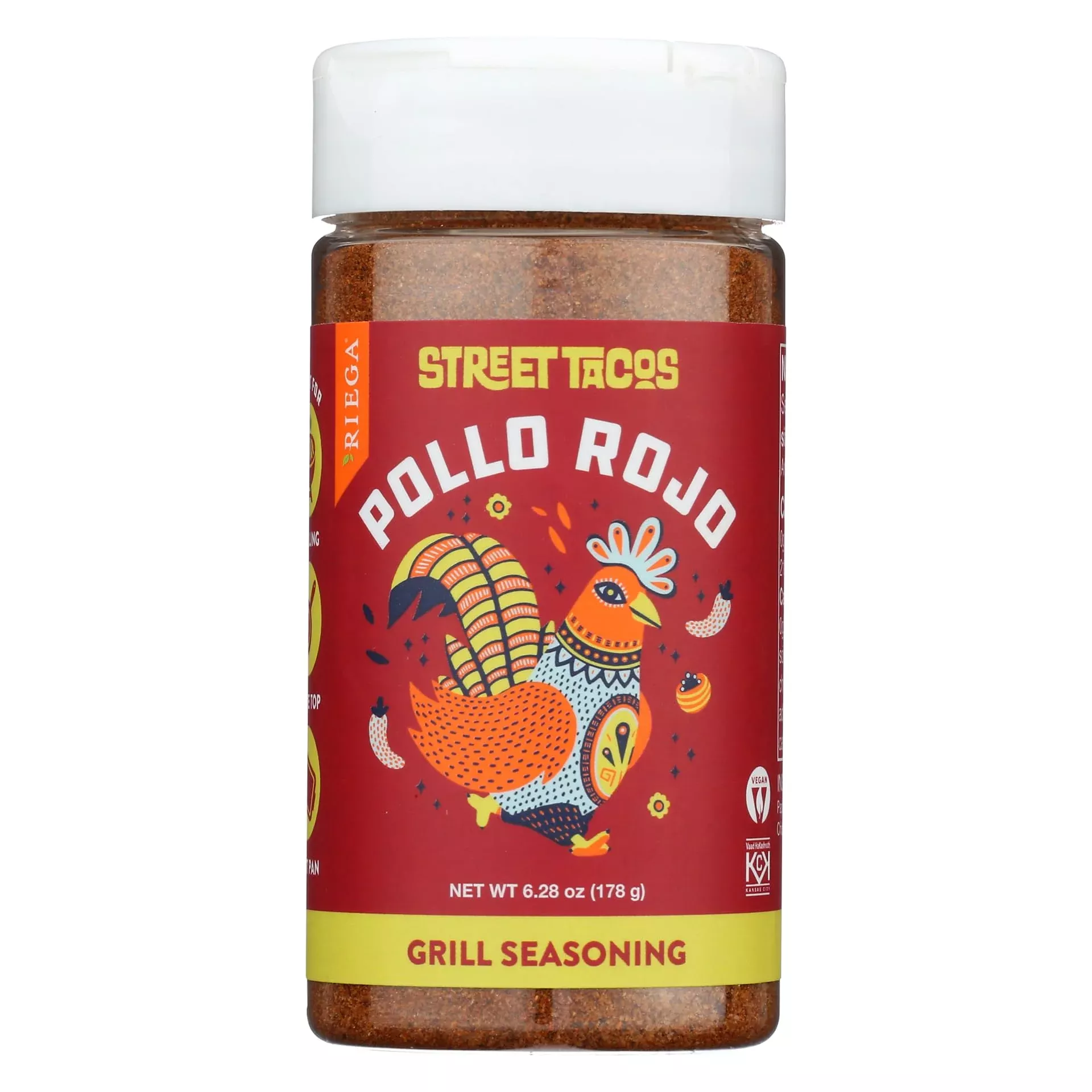 riega-street-taco-grill-seasoning-pollo-rojo-6-25-oz-pack-1 Riega Street Taco Grill Seasoning, Pollo Rojo, 6.25 Oz (Pack Of 1)