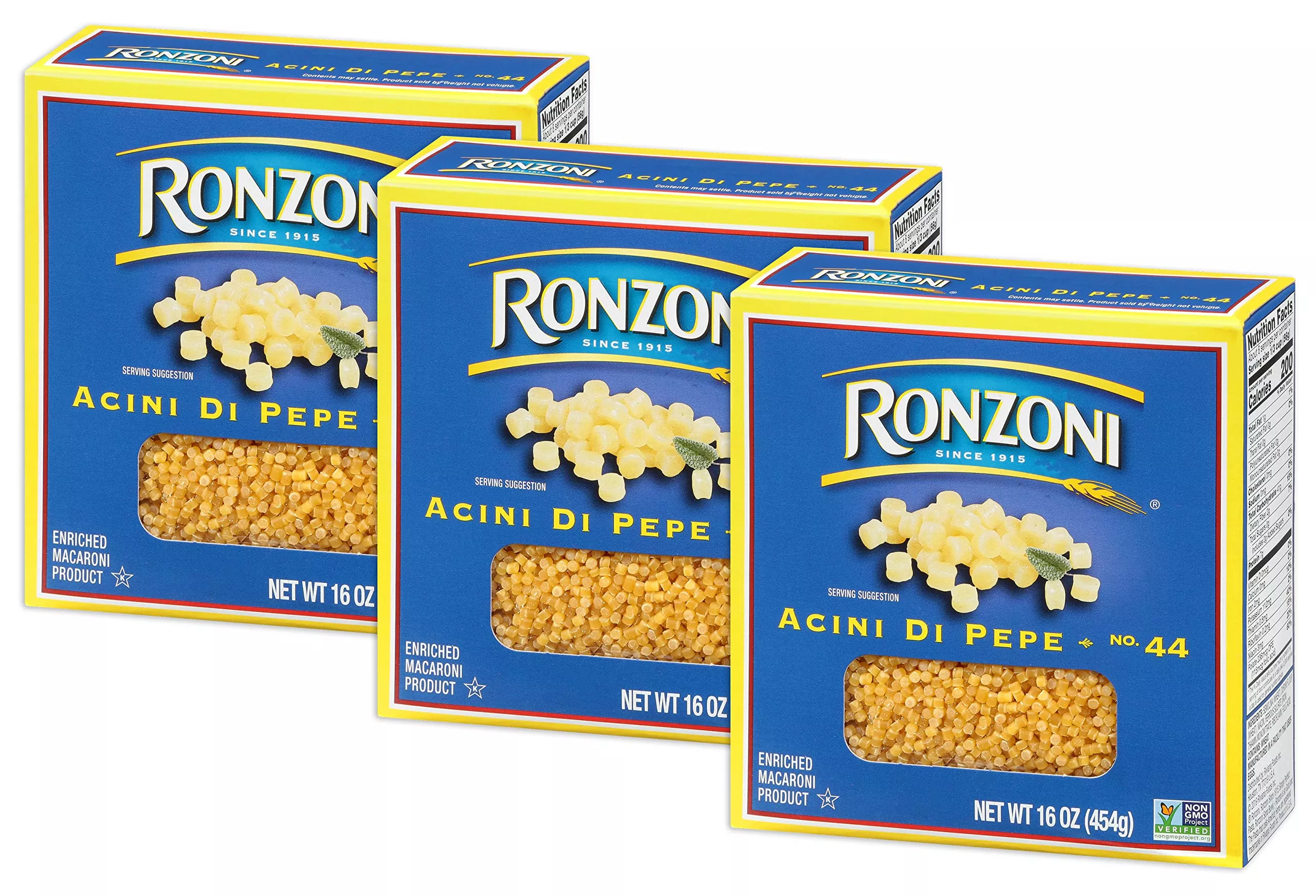 ronzoni-acini-di-pepe-macaroni-non-gmo-16-oz-pack-3 Ronzoni Acini Di Pepe Macaroni Non Gmo 16 Oz. Pack Of 3.