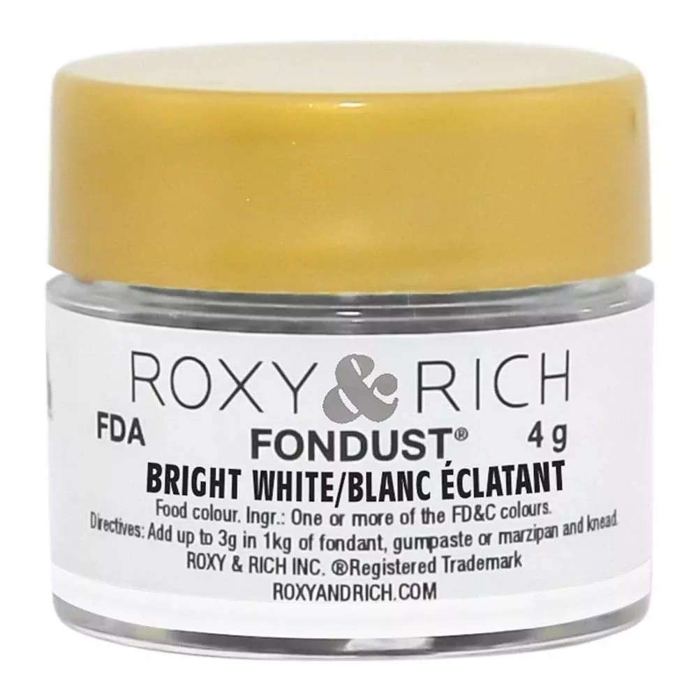 roxy-rich-fondust-powder-food-color-bright-white-4-grams Roxy & Rich Fondust Powder Food Color Bright White, 4 Grams