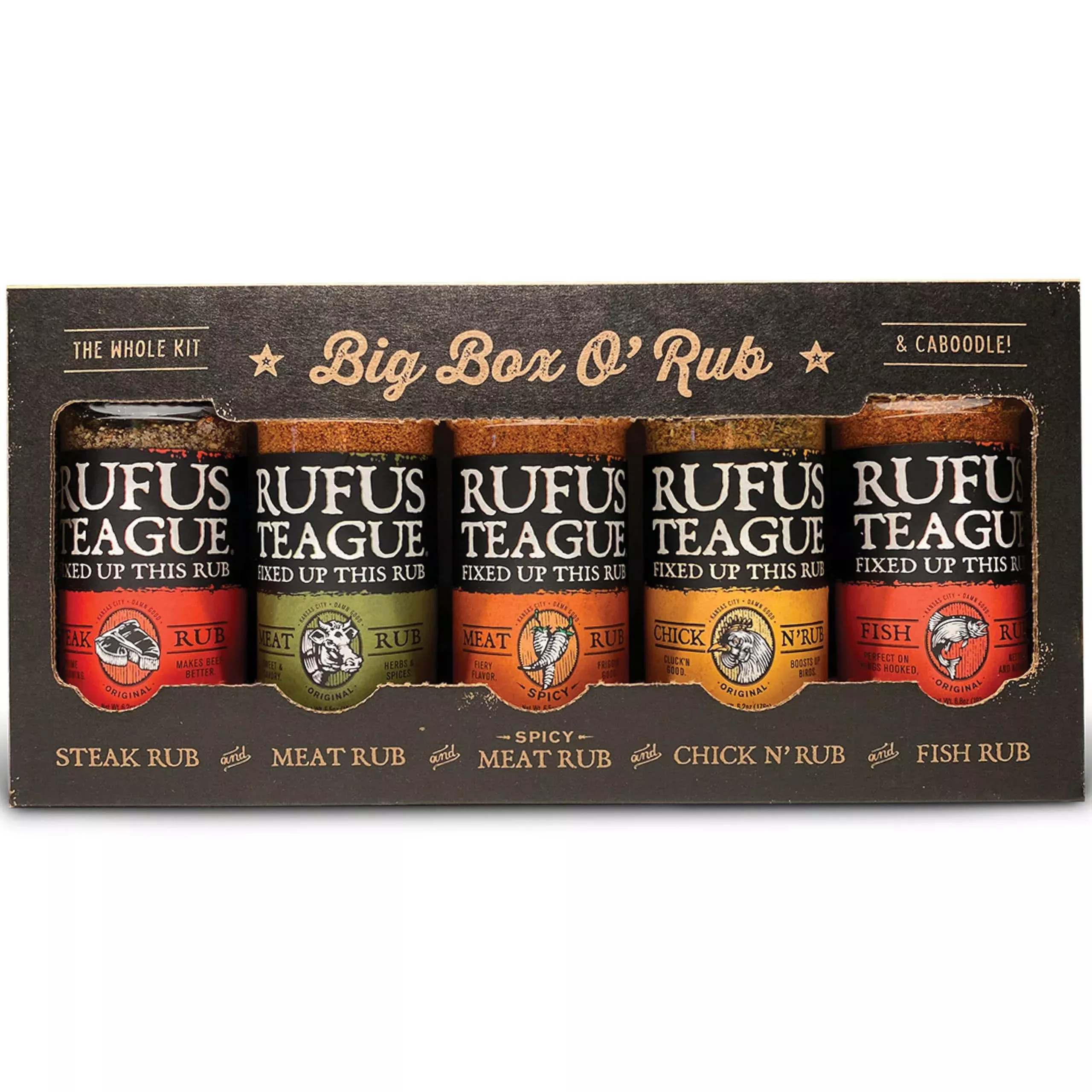 rufus-teague-bbq-seasoning-gift-set-big-box-o-rub-bbq-dry-rub-smoking-grilling-m Rufus Teague Bbq Seasoning Gift Set, Big Box O' Rub Bbq Dry Rub For Smoking And Grilling Meat, 5 Flavor Spice Set, Bbq Gifts For Men Who Like Grilling