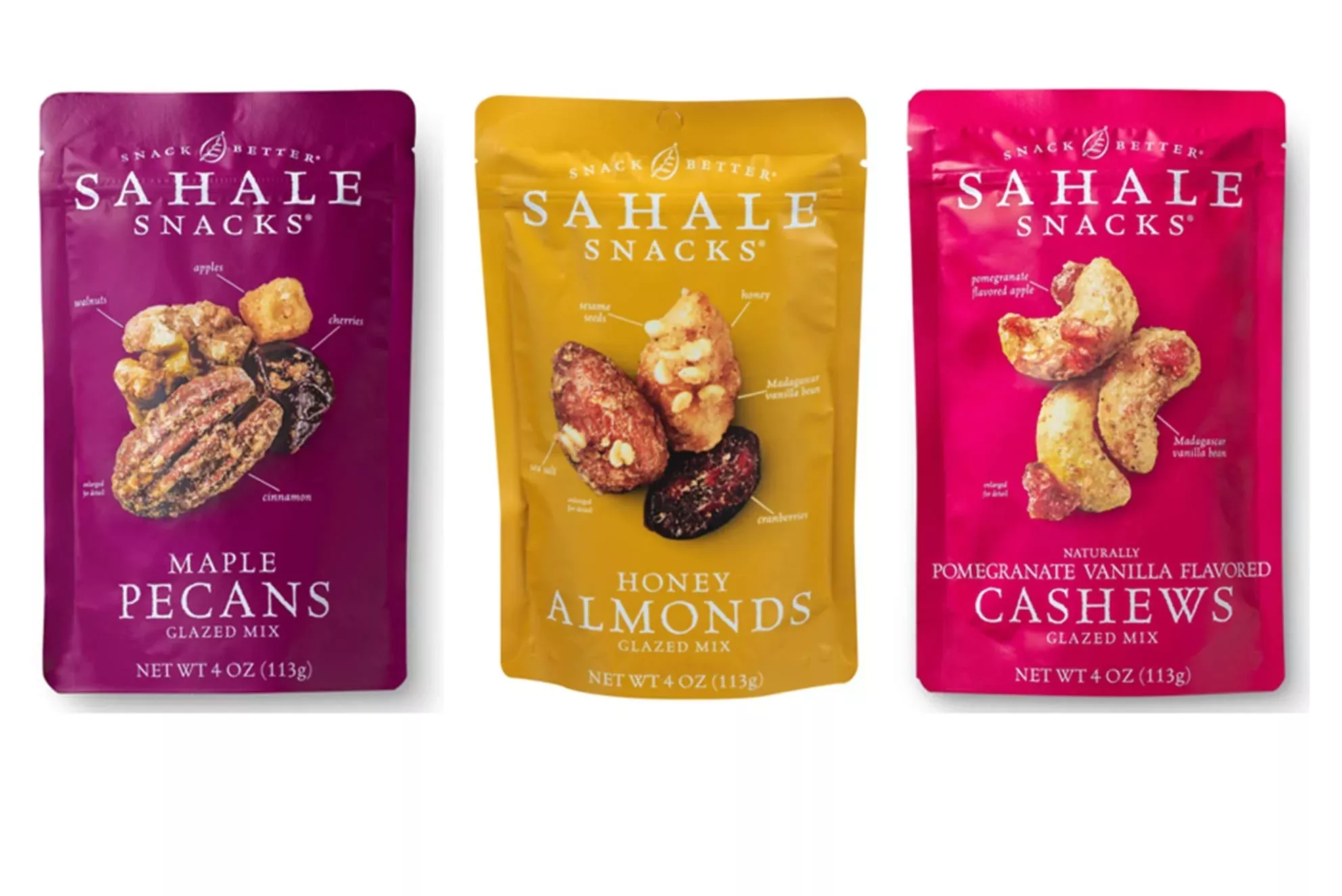 sahale-snacks-glazed-nut-mix-variety-pack-4-ounces-pack-6 Sahale Snacks Glazed Nut Mix Variety Pack, 4 Ounces (Pack Of 6)