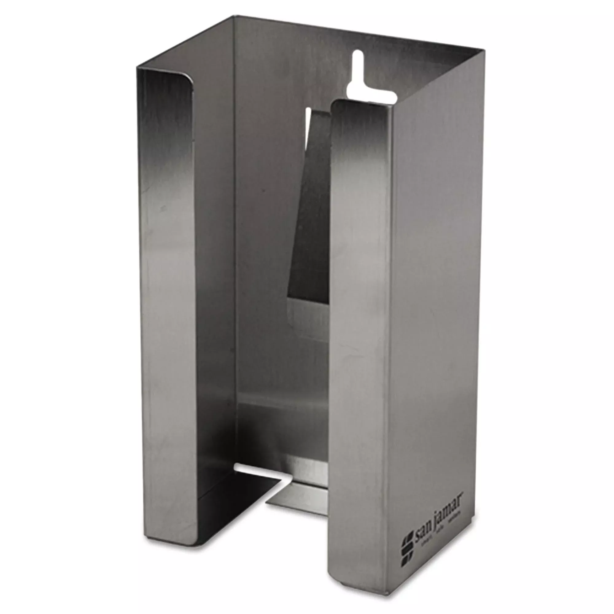 san-jamar-g0801-wall-mounting-glove-dispenser-1-box-capacity-stainless-steel San Jamar G0801 Wall Mounting Glove Dispenser, 1 Box Capacity, Stainless Steel