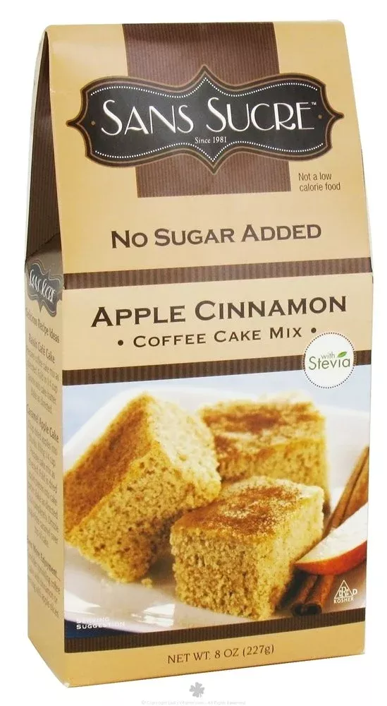 sans-sucre-apple-cinnamon-coffee-cake-mix-sweetened-with-stevia Sans Sucre Apple Cinnamon Coffee Cake Mix (Sweetened With Stevia)