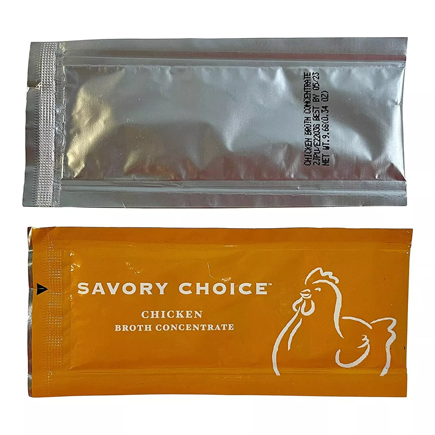 Savory Choice Reduced Sodium Gluten-Free Chicken Broth Concentrate, Stock Concentrate Packets Of 40