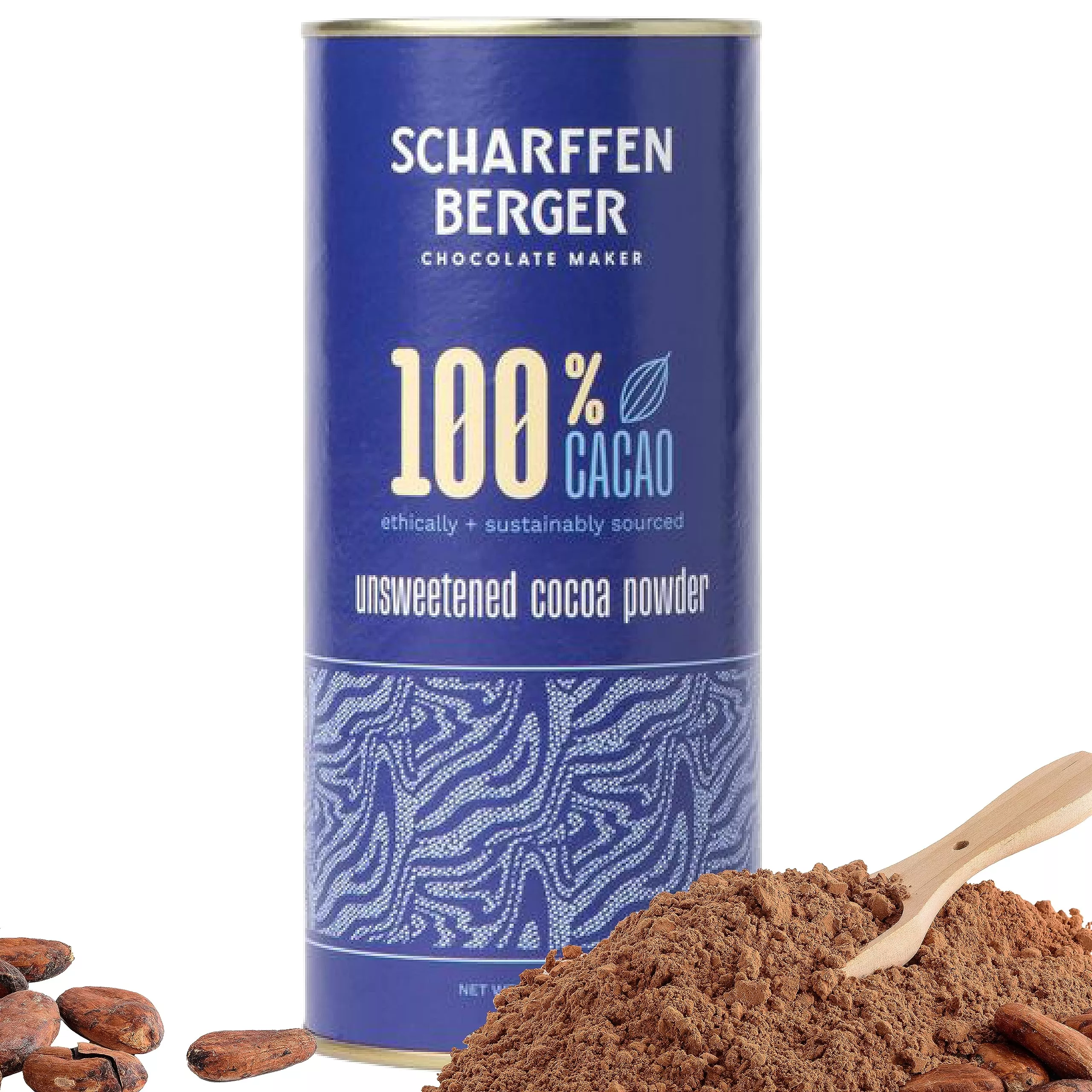 scharffen-berger-100-cacao-unsweetened-dark-chocolate-cocoa-powder-6-ounce-pack- Scharffen Berger 100% Cacao Unsweetened Dark Chocolate Cocoa Powder (6 Ounce, Pack Of 1) - Gluten Free, Non Gmo, Natural Chocolate Powder