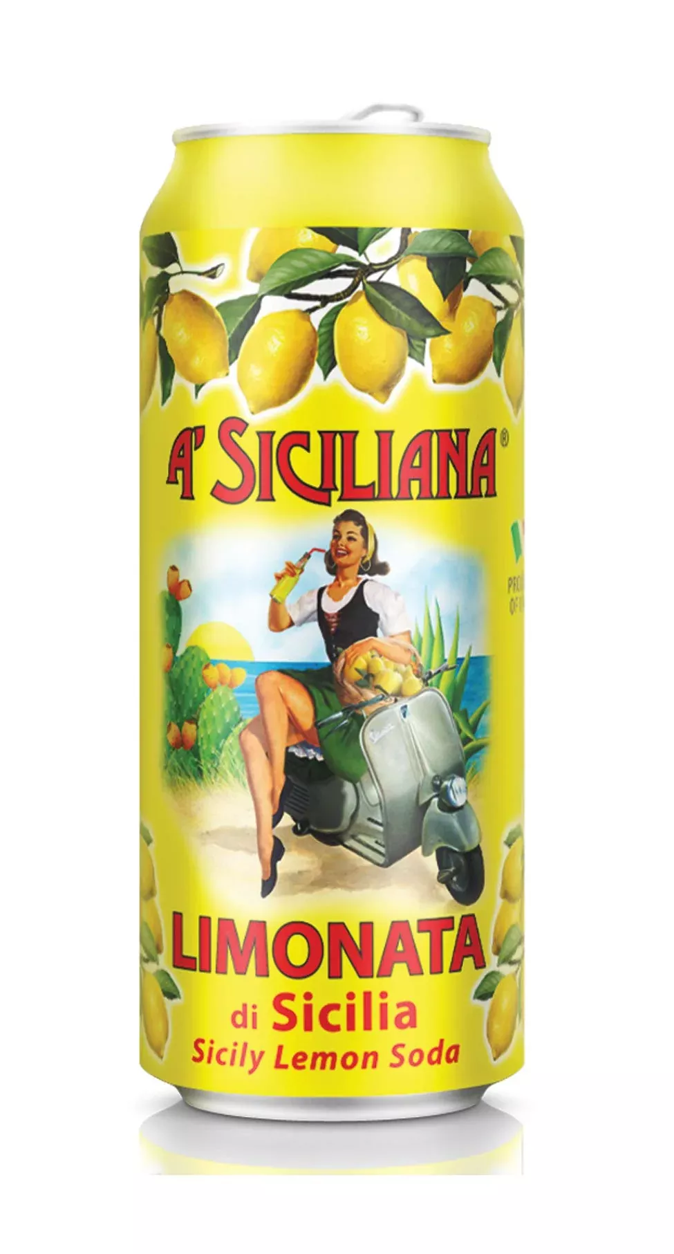 A' Siciliana Sicilian Sparkling Beverage- Refreshing And Delicious Italian Soda Made With Sicilian Citrus. Authentic Imported It