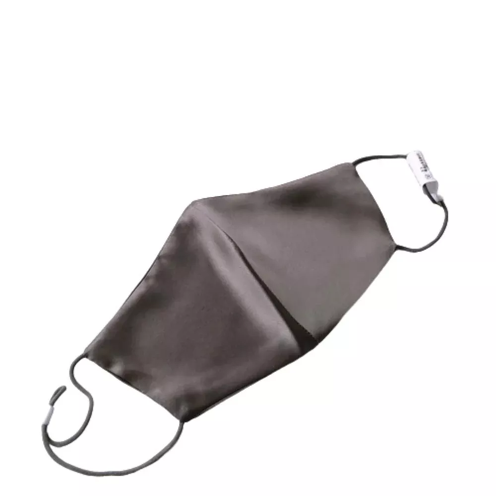 Silk Face Mask For Women Grey Mask Reusable Breathable Mask For Men-Da