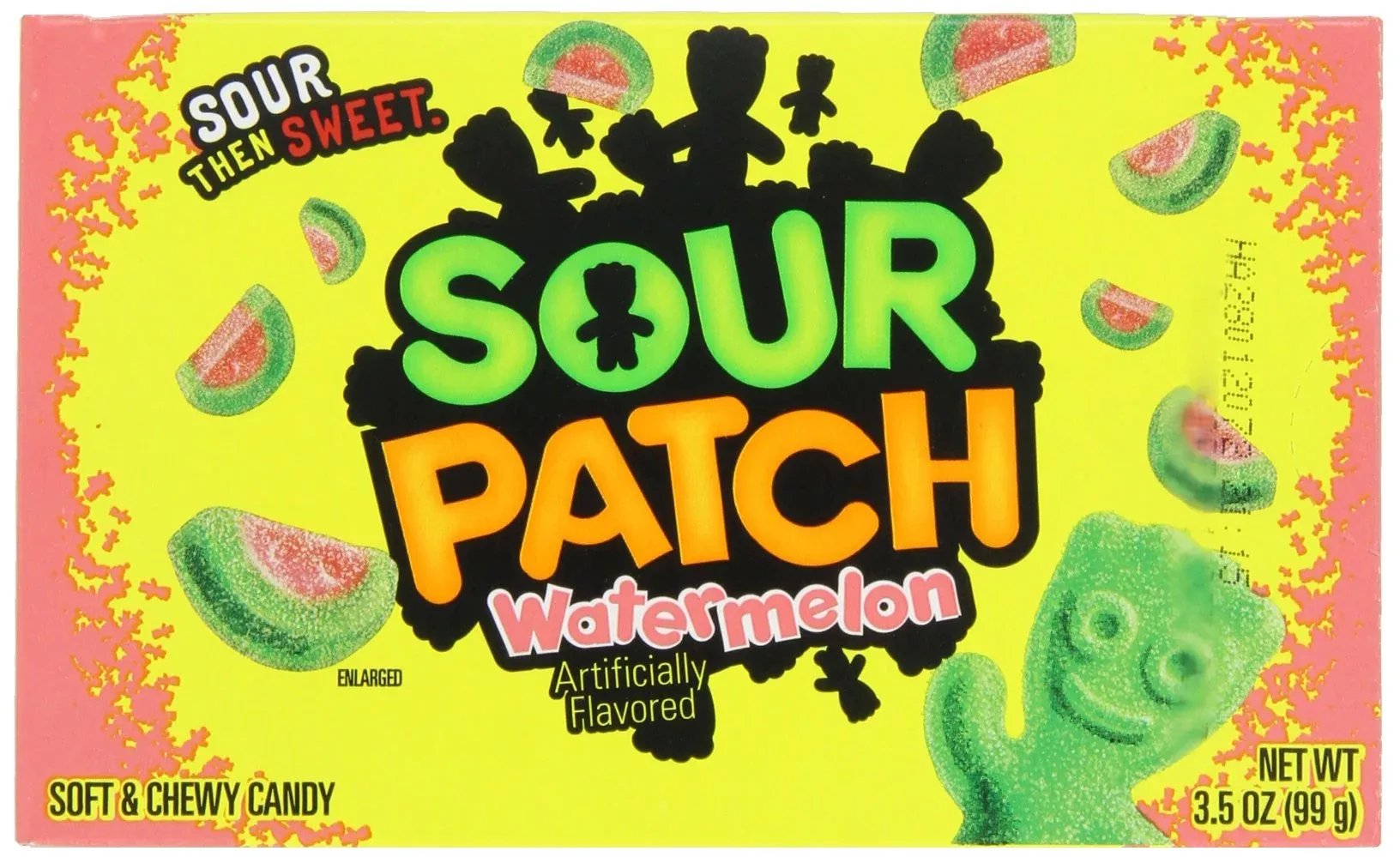 Sour Patch Kids Candy Watermelon, 3.5-Ounce Box(Pack Of 12)(Packaging May Vary)