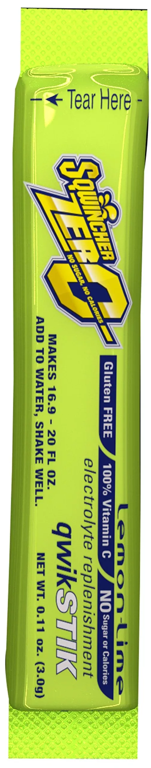 sqwincher-060106-ll-zero-qwik-stik-powder-20-oz-yellow-standard-pack-50 Sqwincher 060106-Ll Zero Qwik Stik Powder, 20 Oz, Yellow, Standard (Pack Of 50)
