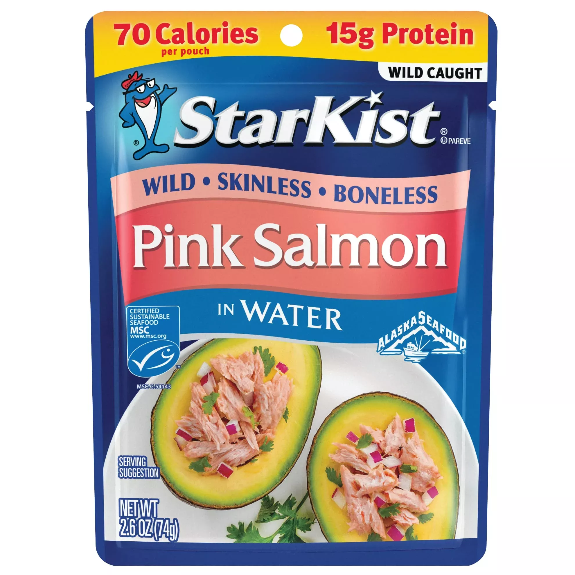 starkist-skinless-boneless-pink-salmon-in-water-2-6-oz-pouch Starkist Skinless And Boneless Pink Salmon In Water, 2.6 Oz Pouch