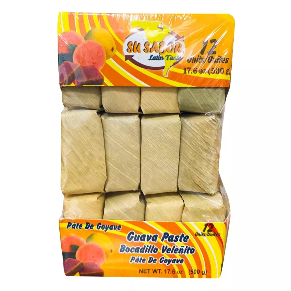 su-sabor-guava-paste-bocadillo-veleito-12-units-17-6-ounces-500-grams Su Sabor Guava Paste Bocadillo Veleito 12 Units 17.6 Ounces /500 Grams
