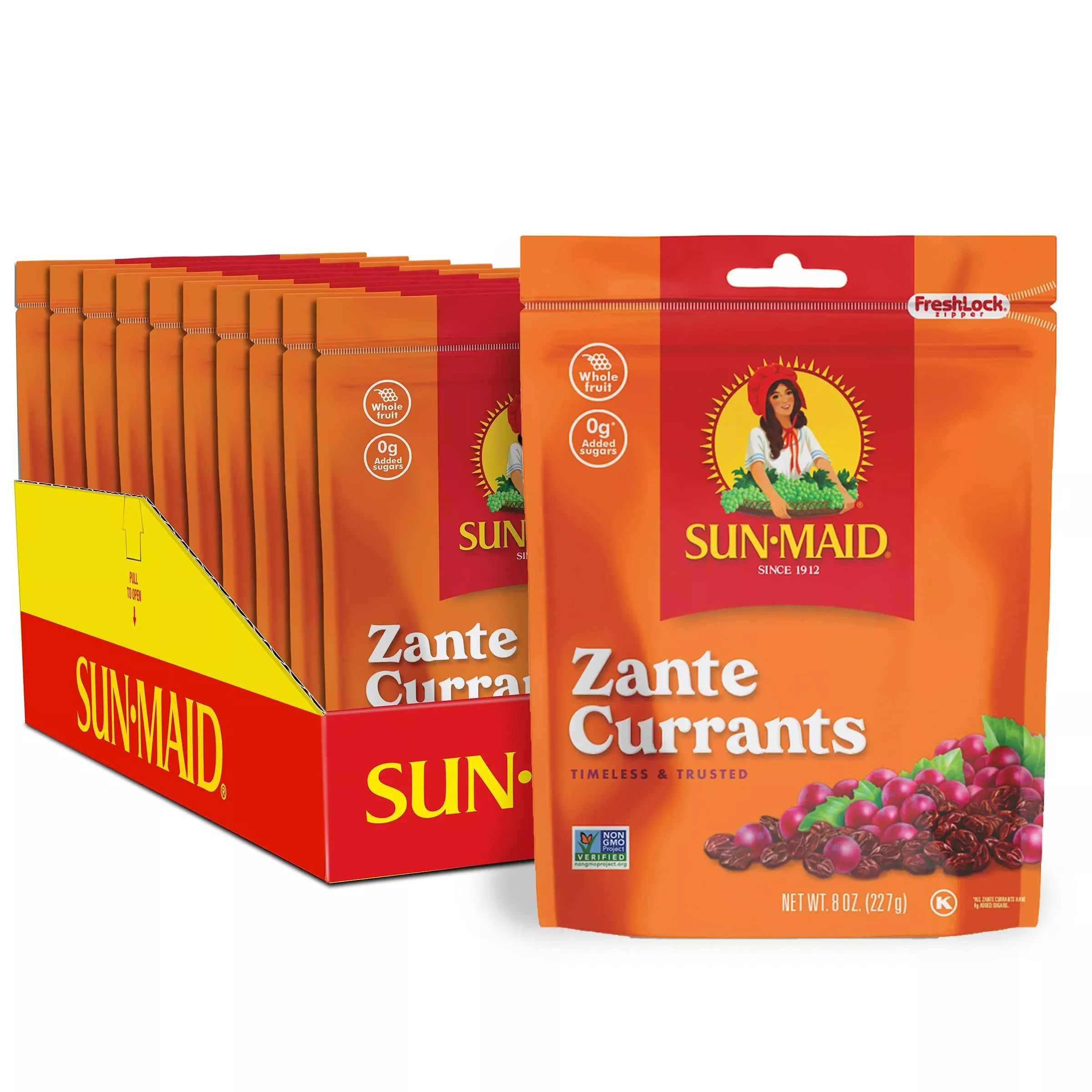 sun-maid-california-sun-dried-zante-currants-10-pack-8-oz-resealable-bag-dried-f Sun-Maid California Sun-Dried Zante Currants - (10 Pack) 8 Oz Resealable Bag - Dried Fruit Snack For Lunches And Snacks
