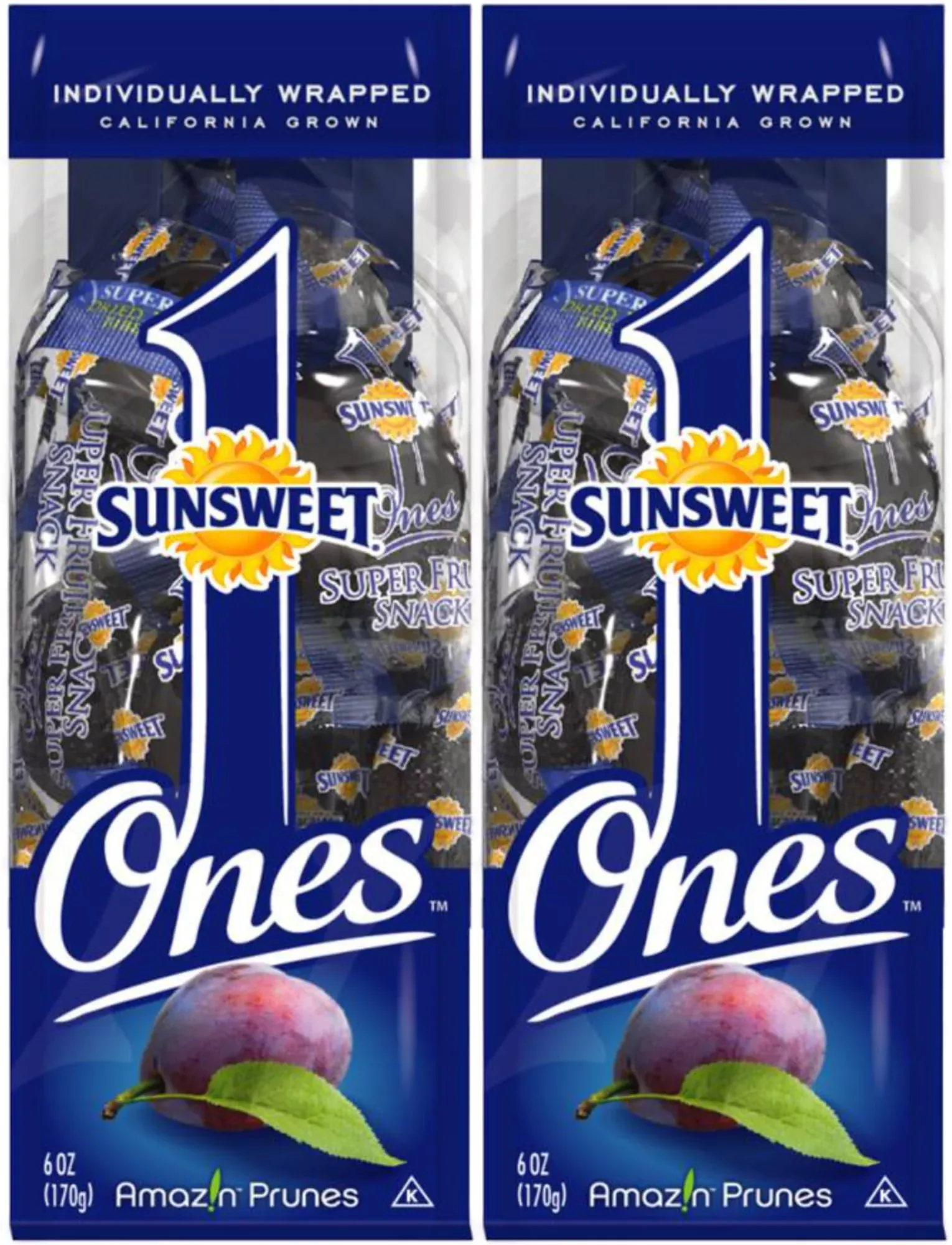 sunsweet-gold-label-ones-super-select-california-individually-wrapped-prunes-6-0 Sunsweet Gold Label Ones Super Select California Individually Wrapped Prunes 6.0 Ounces (Pack Of 2)(Packaging May Vary)