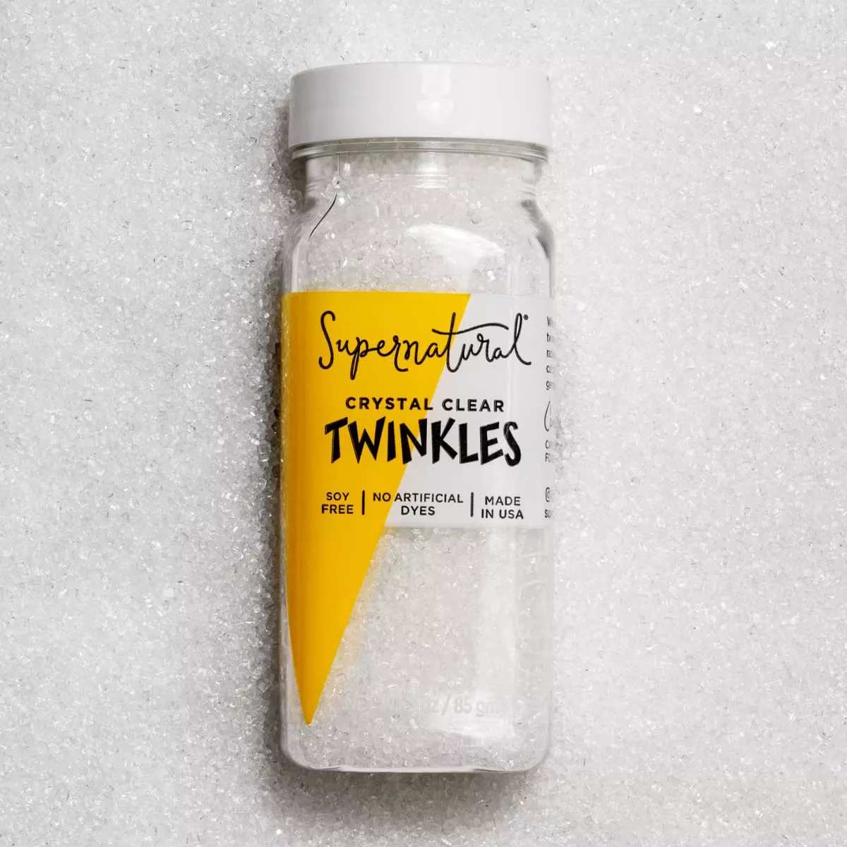 supernatural-twinkles-decorating-sprinkles-crystal-clear-sanding-sugar-non-gmo-v Supernatural Twinkles Decorating Sprinkles, Crystal Clear Sanding Sugar, Non-Gmo, Vegan, 3Oz, Made In Usa