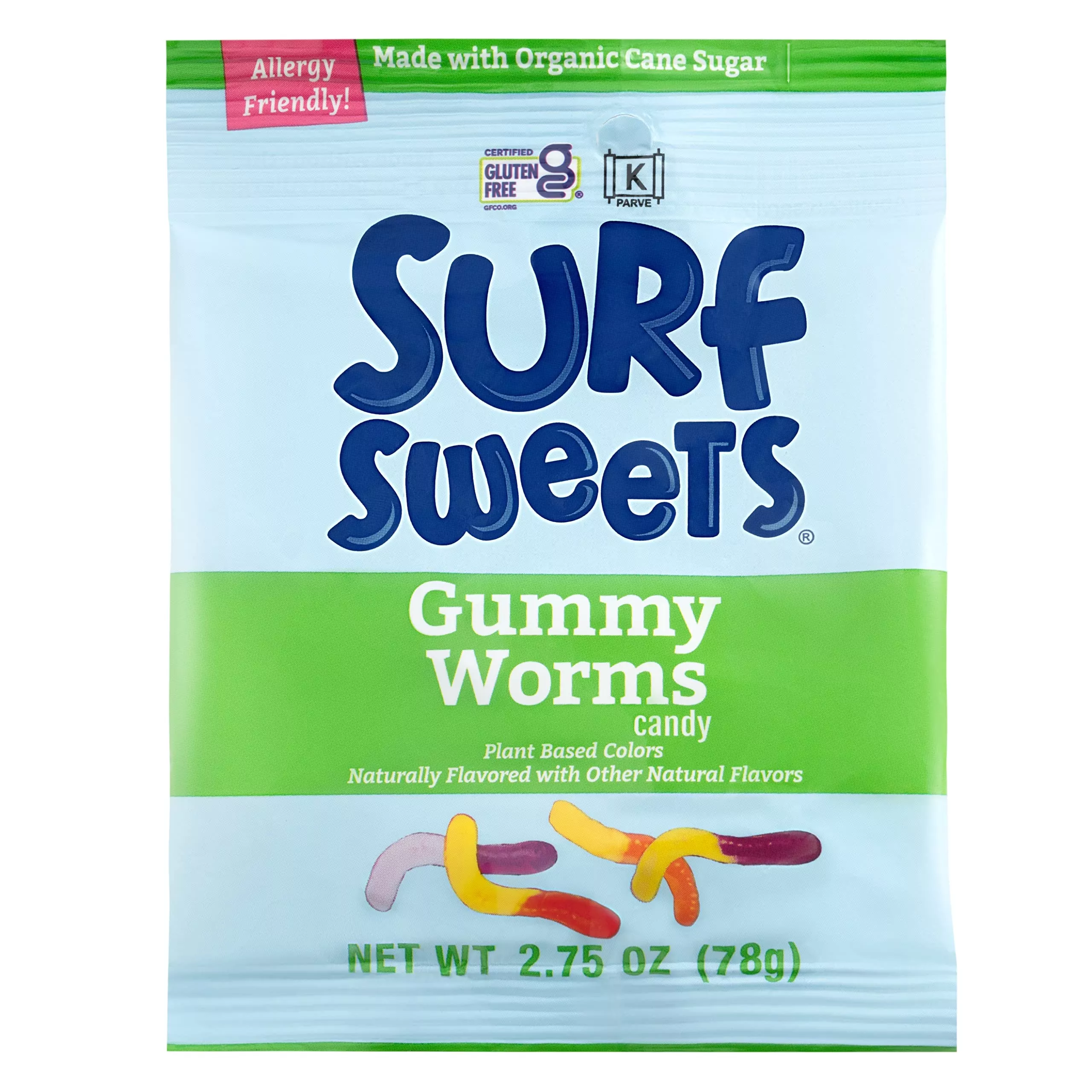 surf-sweets-gummy-worms-made-with-organic-cane-sugar-organic-fruit-juice-gluten- Surf Sweets Gummy Worms, Made With Organic Cane Sugar And Organic Fruit Juice, Gluten Free, Nut-Free, Vegetarian And No Artificial Colors Or Flavors, 2.75 Oz (Pack Of 12)